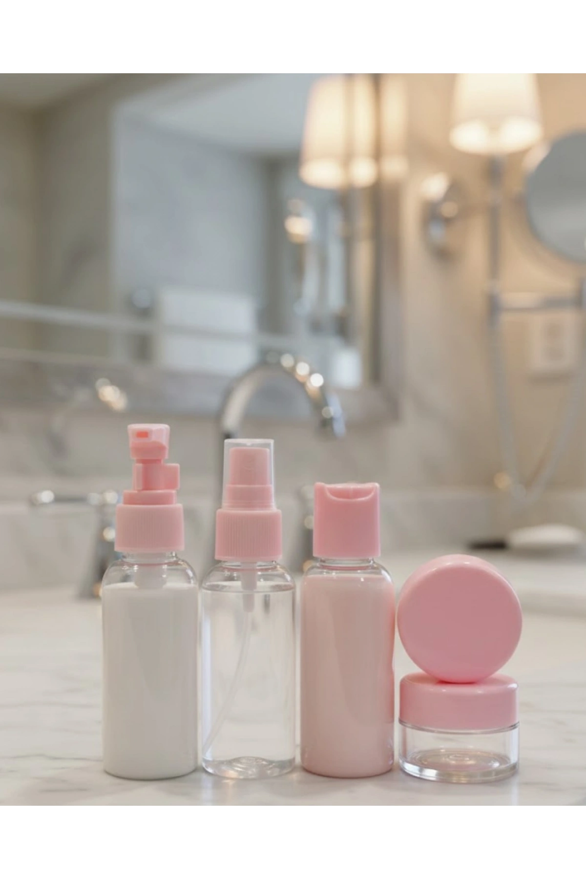 5Lİ SEYAHAT ŞİŞESİ PEMBE