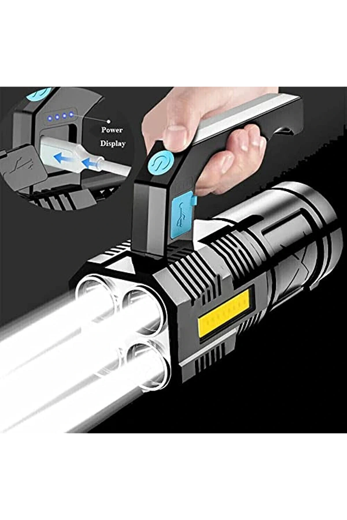 5W USB Şarjlı El Feneri (5047)