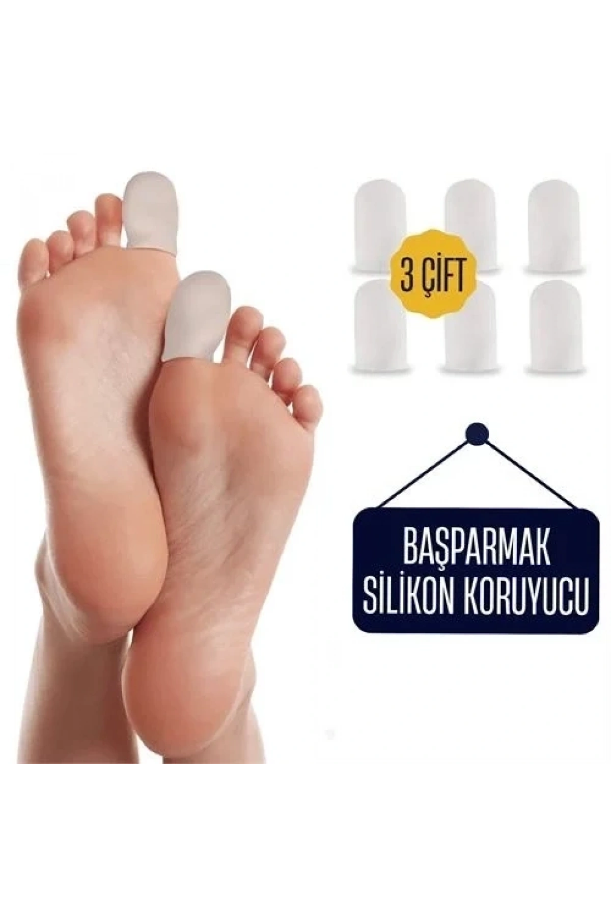 6 Adet Baş Parmak İçin Silikon Koruyucu