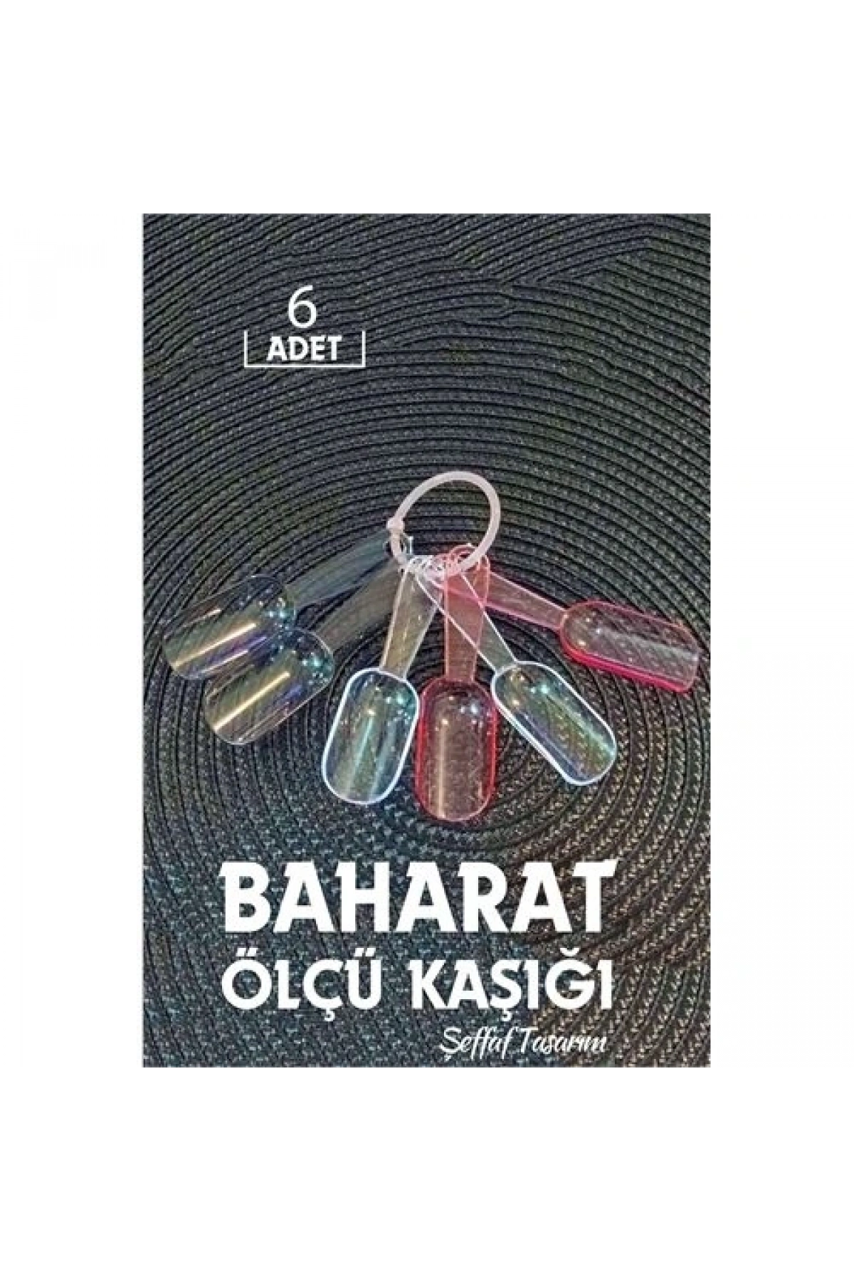 6 lı Şeffaf Baharat Kaşığı Camino Design