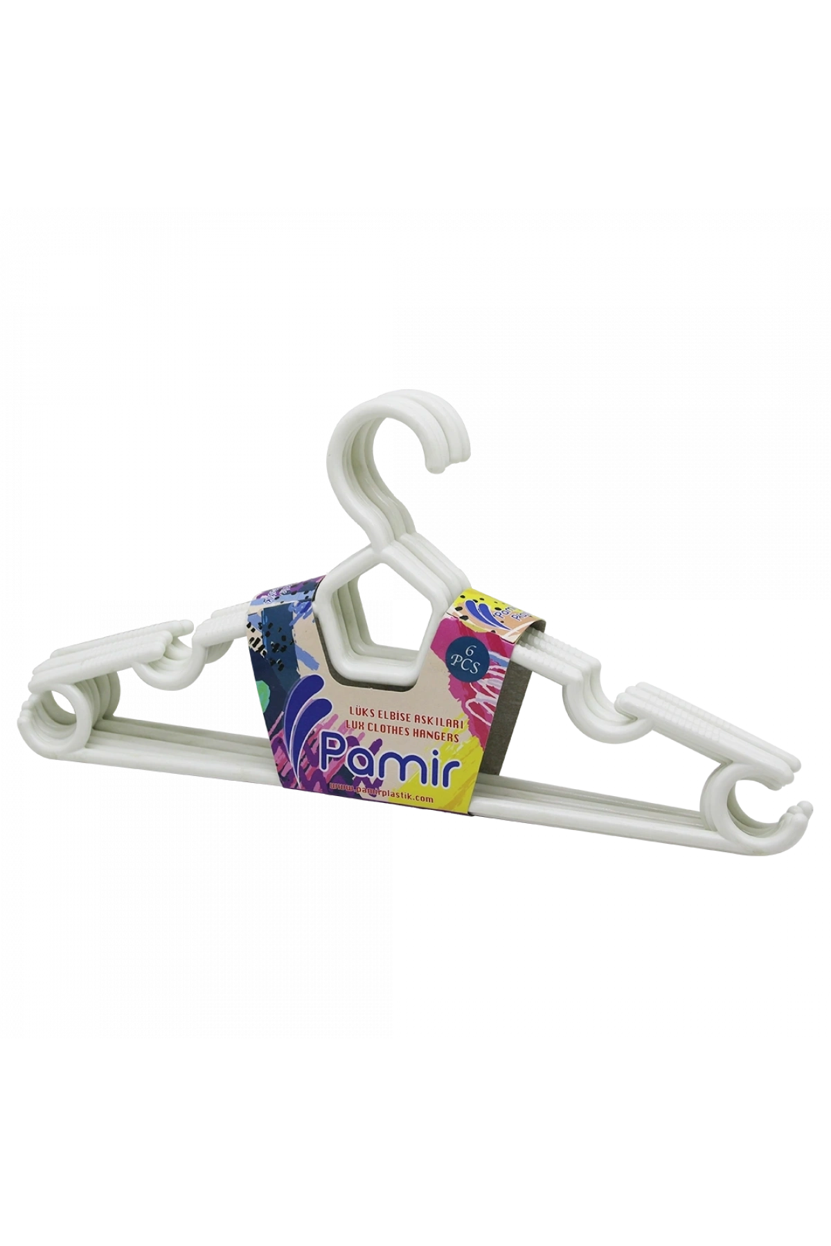 6 PARÇA  PLASTİK KARİZMA ELBİSE ASKI (5047)