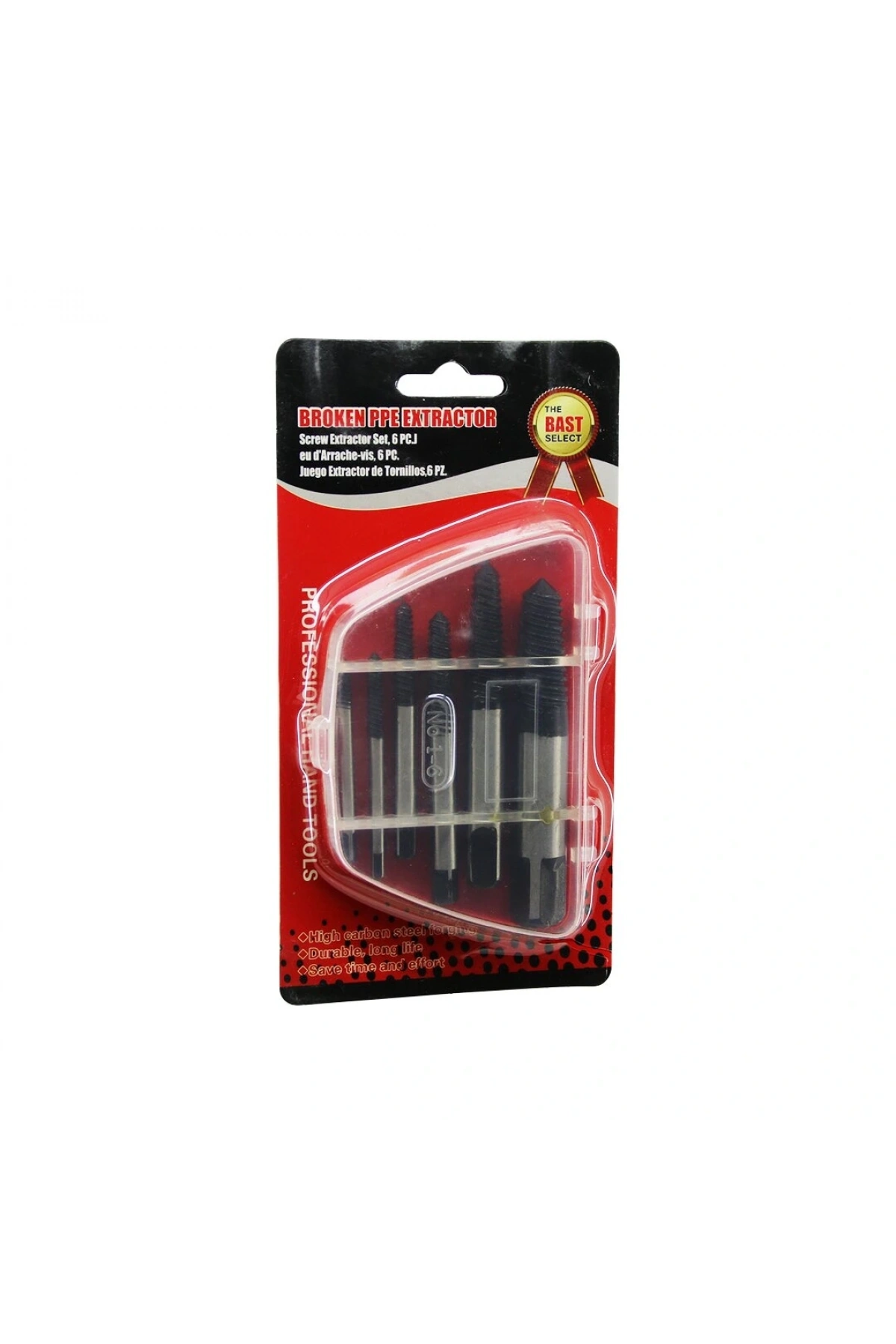 6 PCS  HASARLI VİDA ÇIKARICI SET -  SOLA DÖNEN  KLAVUZ UÇ (5047)