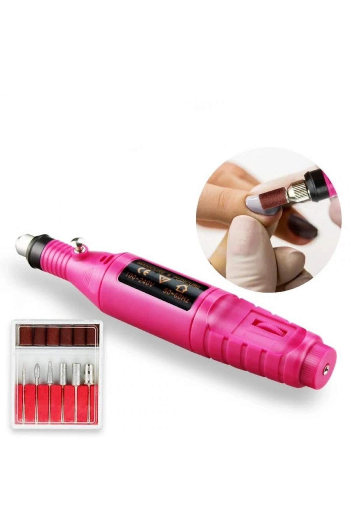 6 Uçlu Elektrikli Manikür Pedikür Seti ( 2000-300RPM HIZ ) (5047)