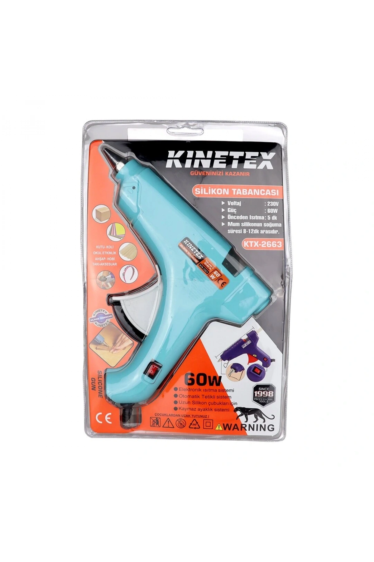 60W   ANAHTARLI  SICAK MUM SİLİKON TABANCASI (5047)