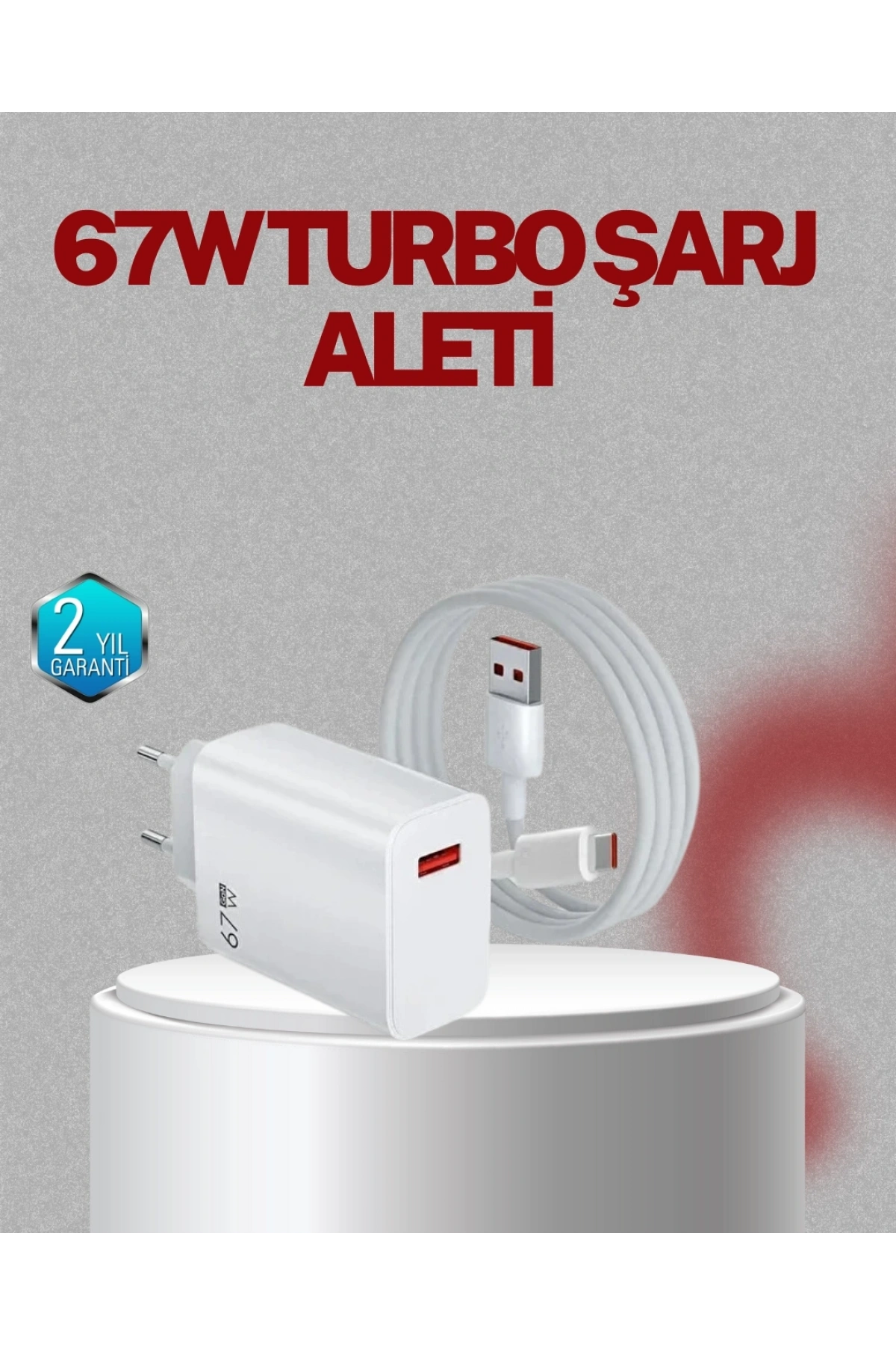 67 Watt Type C Şarj Adaptörü Asus Zenfone 7 8 9 Uyumlu