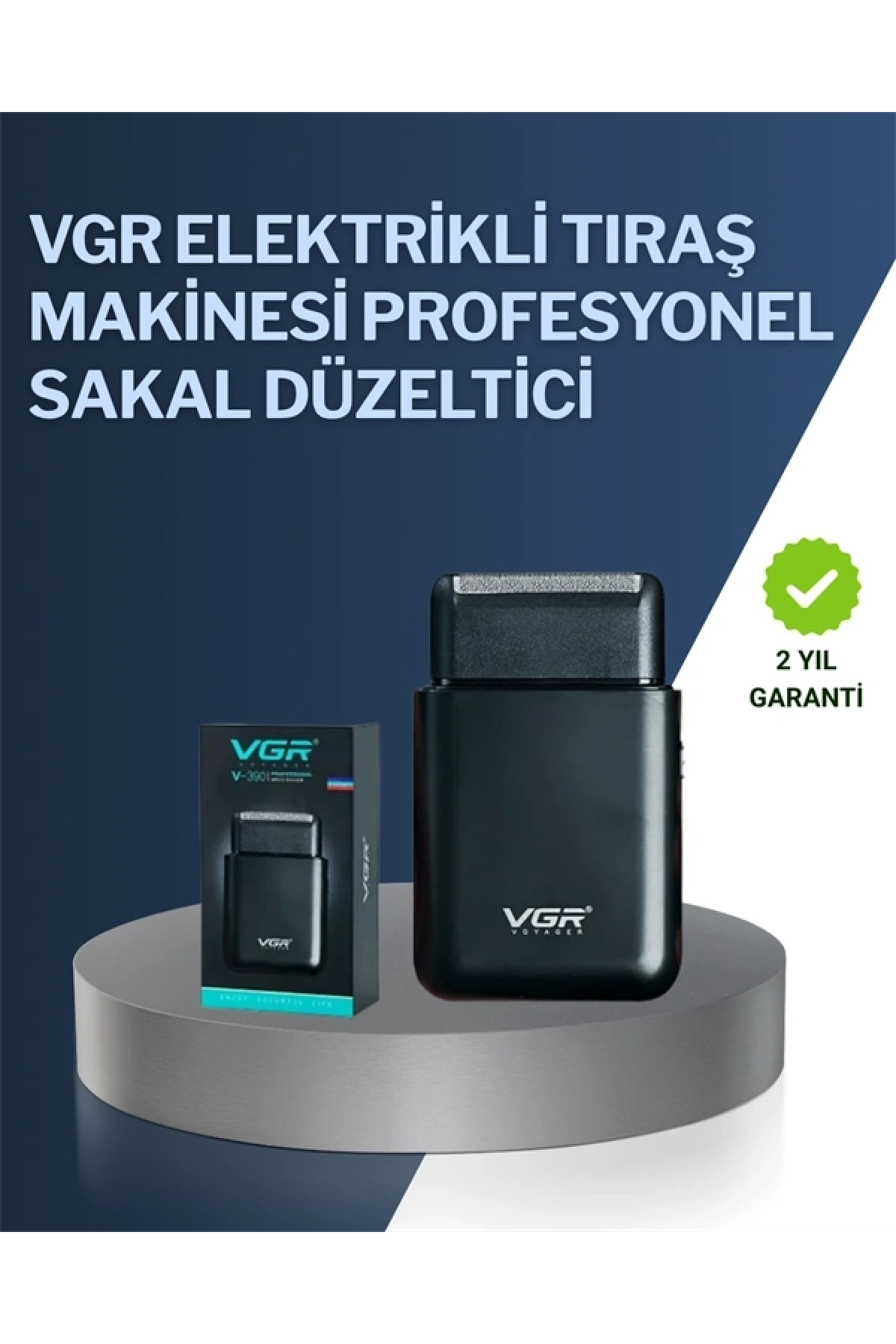 5 W Güçlü USB Şarjlı Sakal Şekillendirici – İki Başlıklı, Su Geçirmez Tasarım