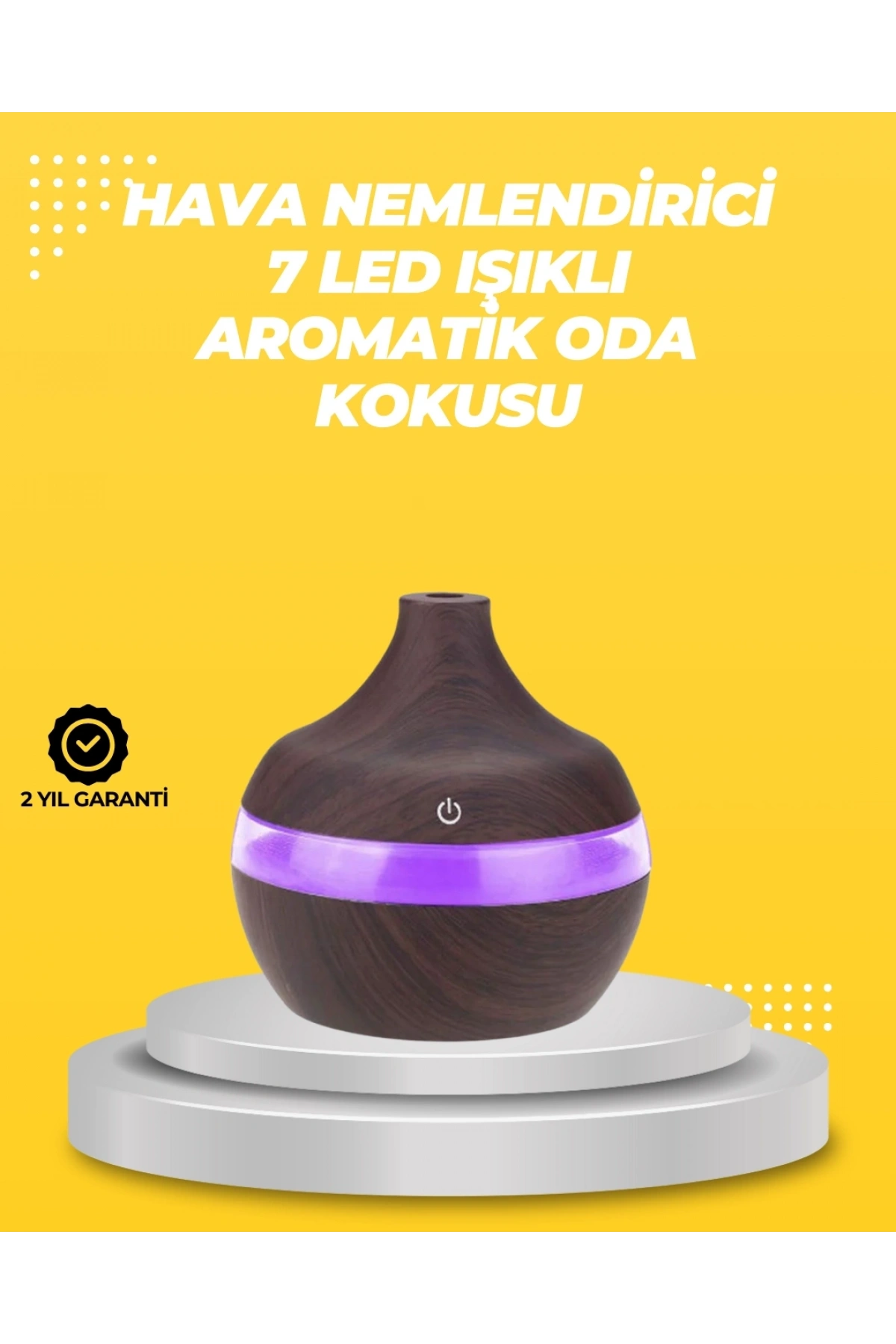 7 Renk LED Işıklı Ultrasonik Aroma Difüzör 300 ml