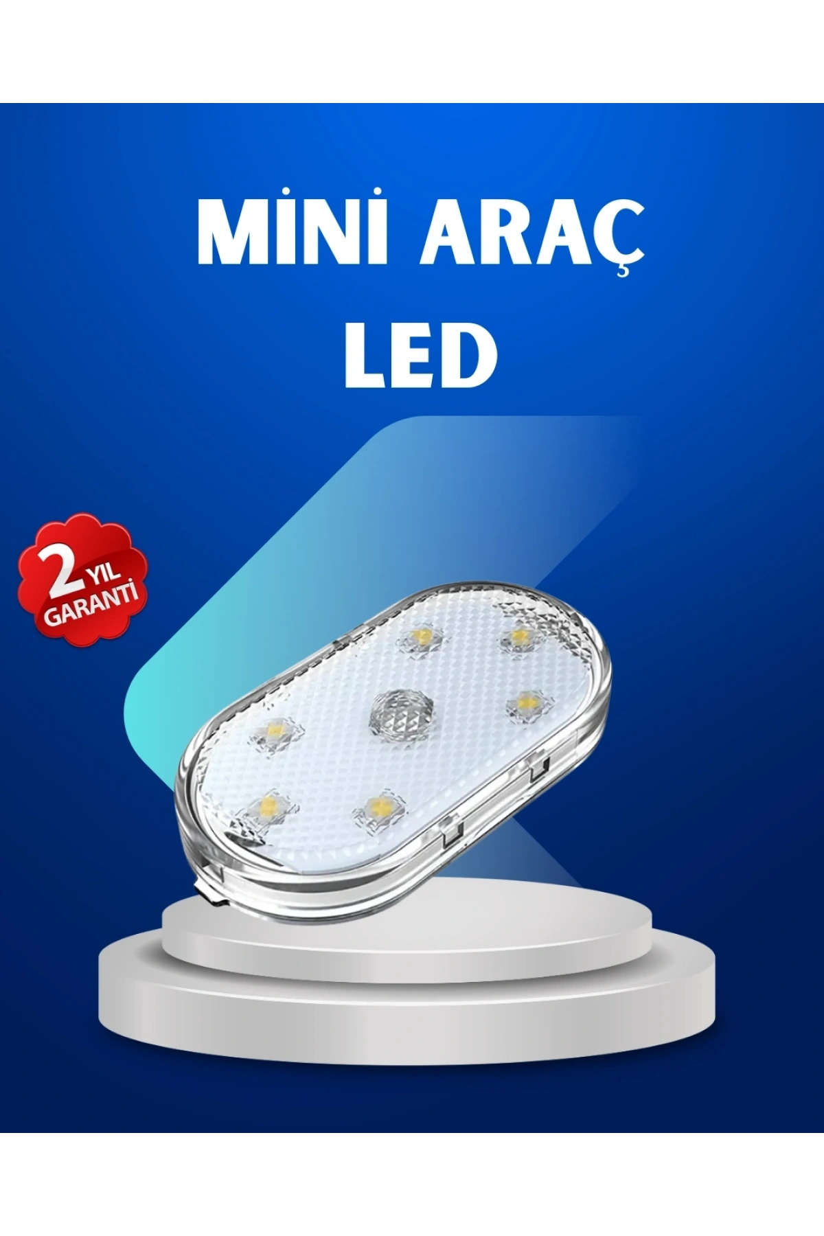 7 Renk Modlu Dokunmatik Sensörlü Mini LED Araç İçi Lamba