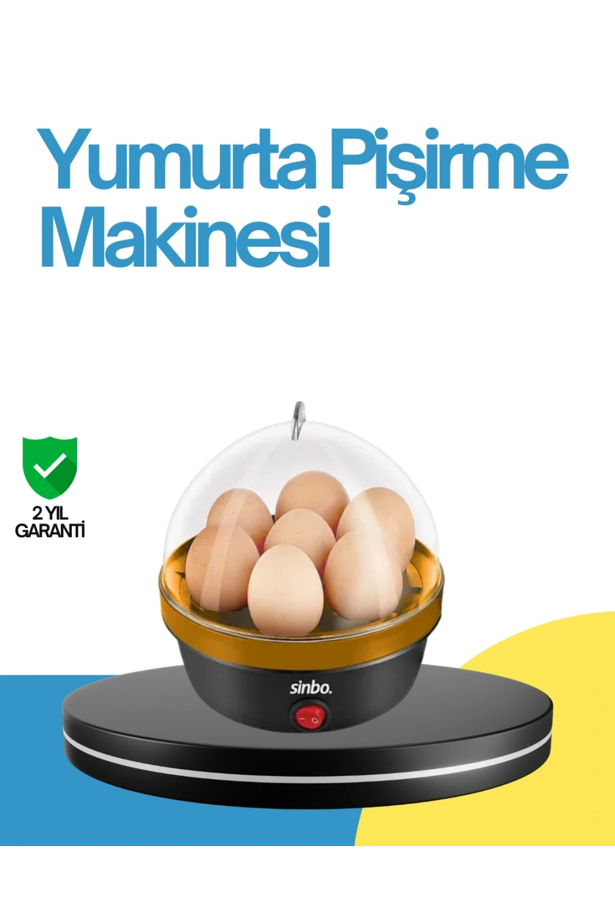 7 Yumurta Kapasiteli Yumurta Pişirme Makinesi Rafadan Orta ve Katı