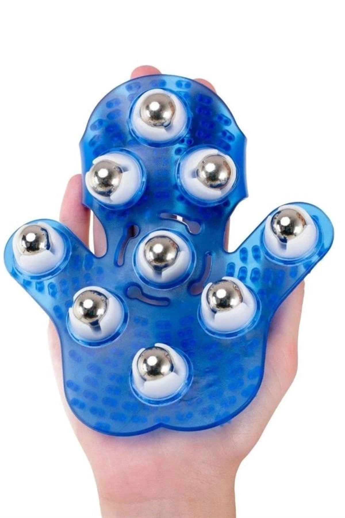 9 Bilyeli Masaj Eldiveni Giyilebilir Plastik Vücut Sıkılaştırıcı