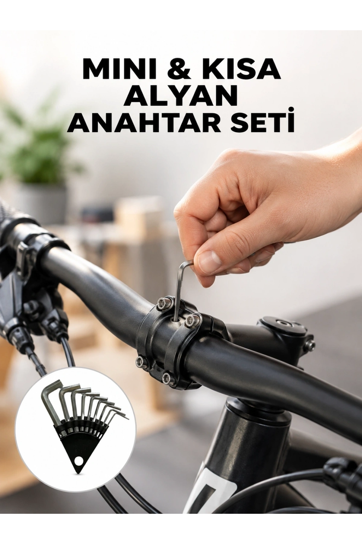 9 Parça Kısa Tip Alyan Seti Isıl İşlemli Profesyonel Kullanım Yeni Nesil