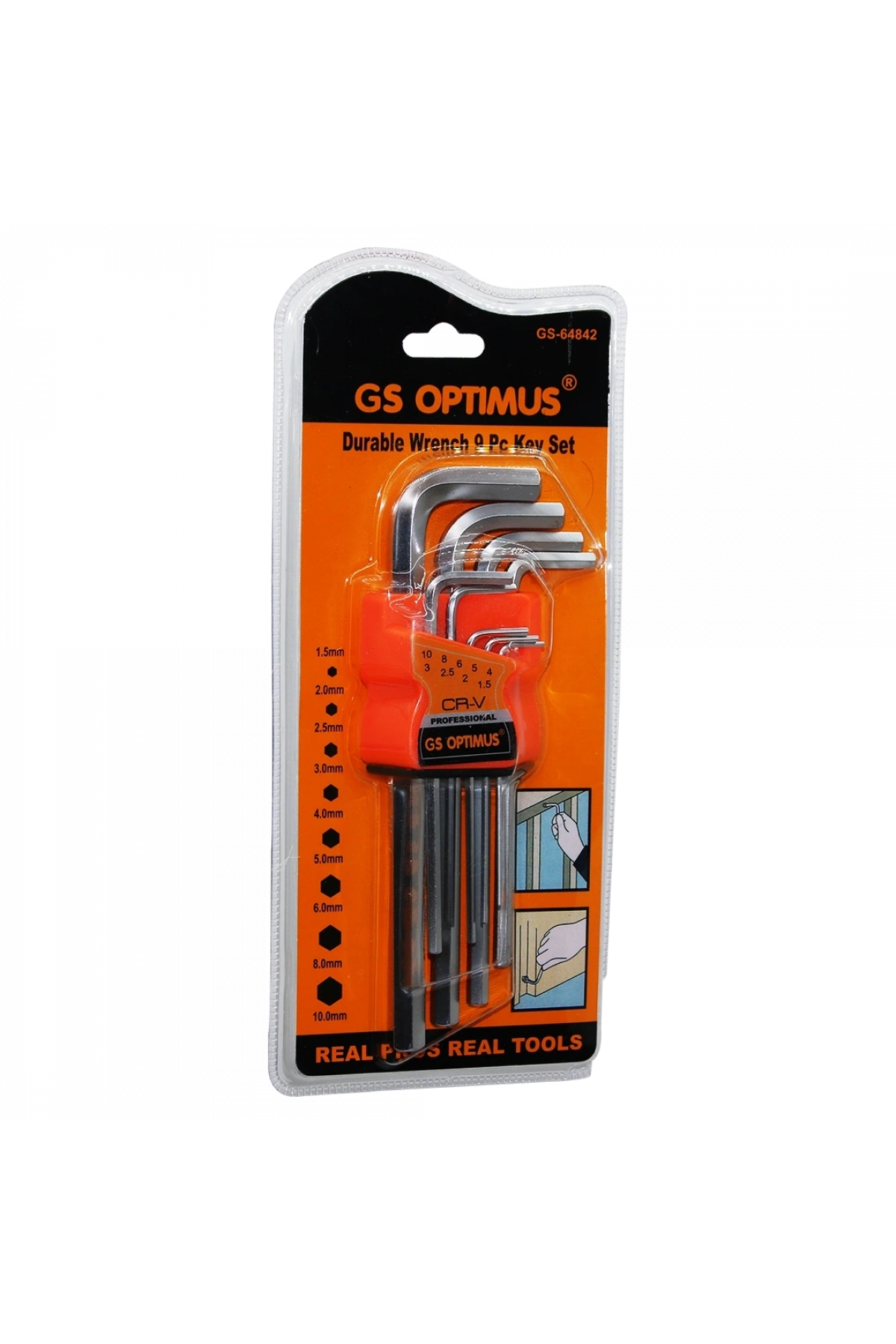 9 PARÇA  KROM UZUN - DÜZ ALYAN 180MM (5047)