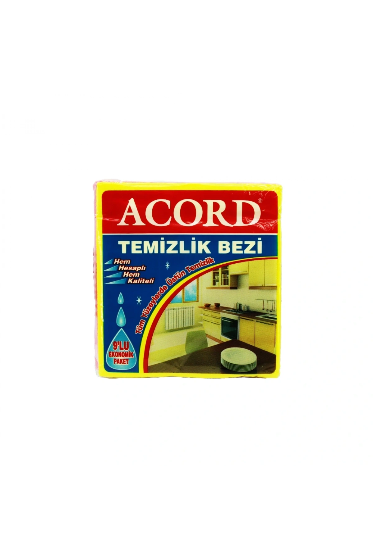 ACORD KOD-384 9 PARÇA  TEMİZLİK BEZİ 35X37CM (5047)