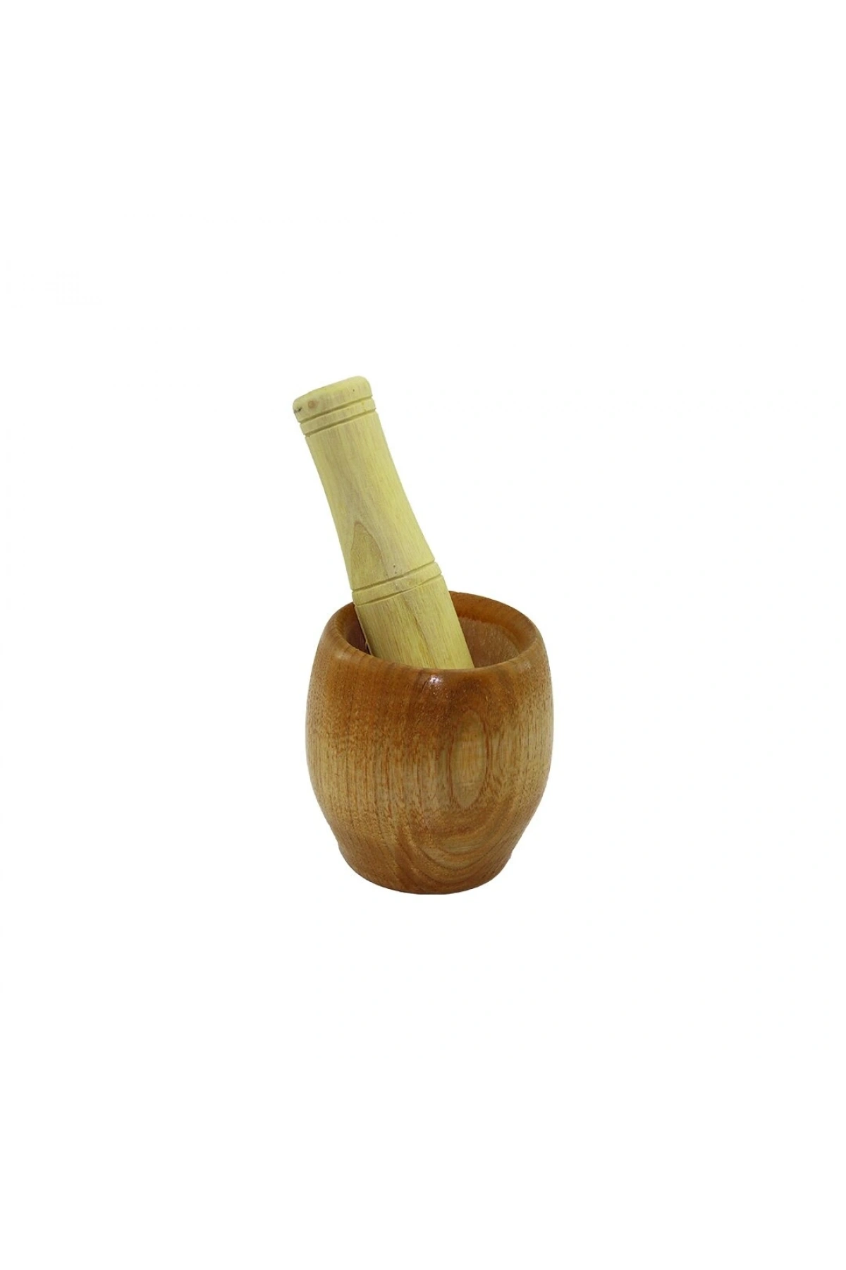 AHŞAP BAMBU HAVAN SARIMSAK DÖVECEK Ç: 7CM--D: 5.8CM--Y: 8.5CM  FİLELİ AMBALAJ (5047)