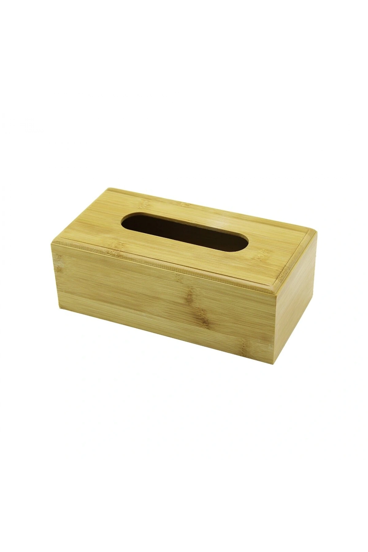 AHŞAP - BAMBU PEÇETELİK KUTU 11.6 X 22.8CM ALT KAPAKLI = KAYAR KANALLI - AÇ-KAPA (5047)