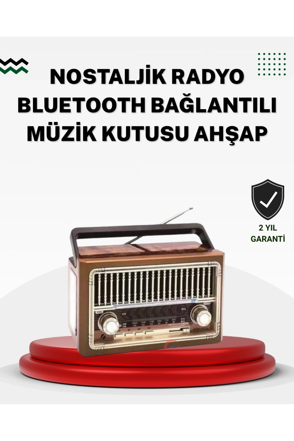 Ahşap Görünümlü Masaüstü Bluetooth Cihaz