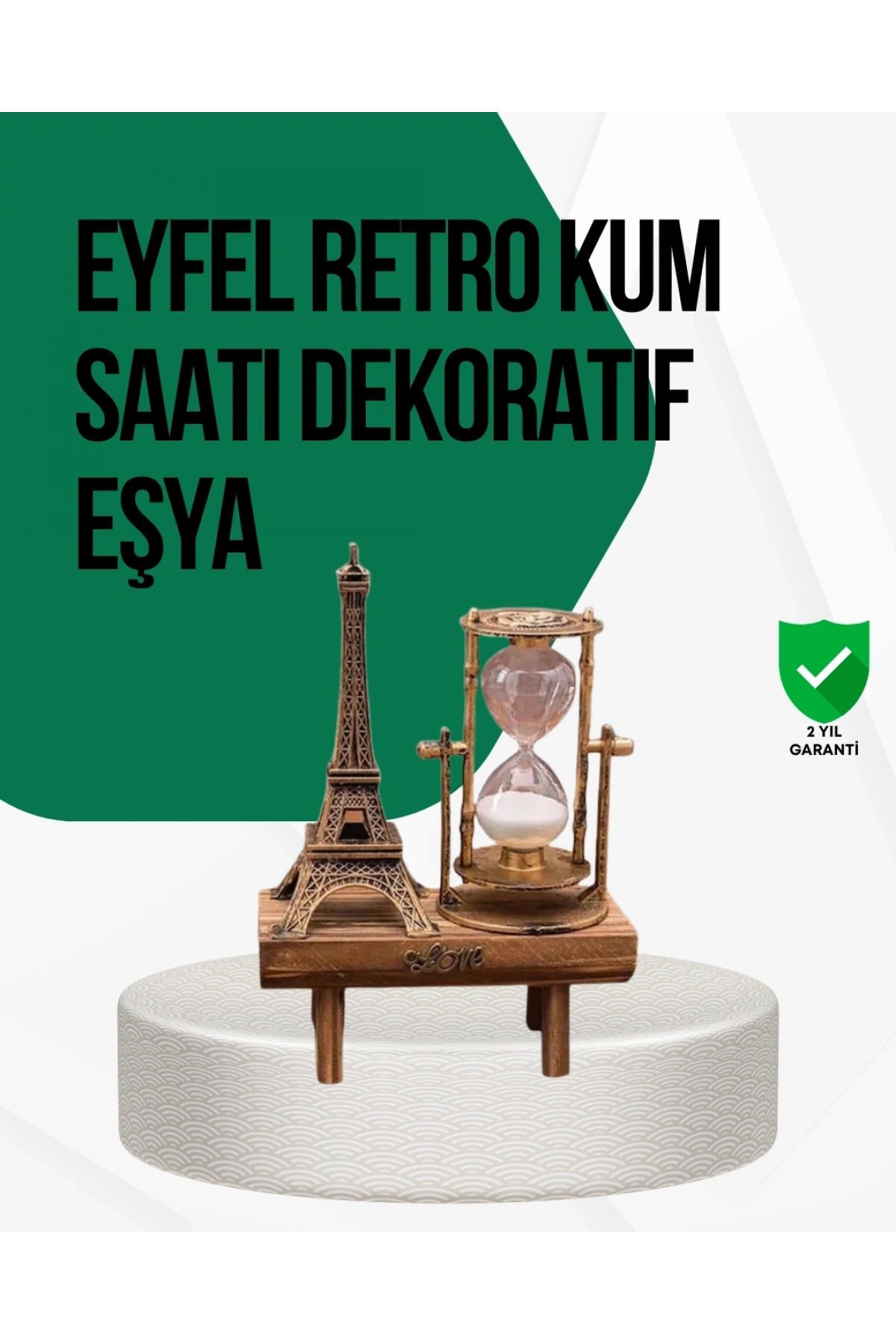 Ahşap Kum Saati – Vintage Tasarımlı Masa Dekoru