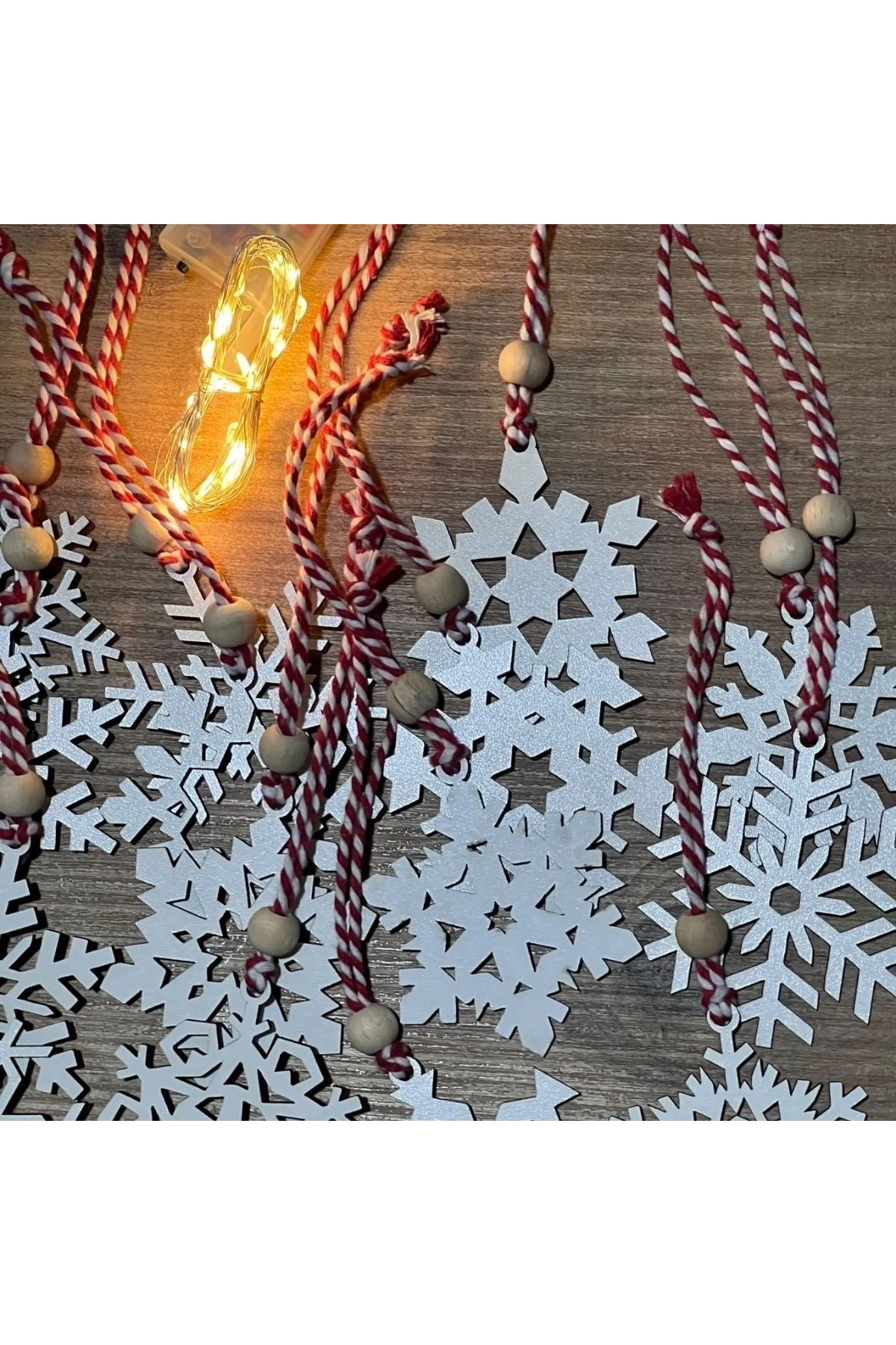 Ahşap Yılbaşı Ağaç Süsü-BY15 (5047)