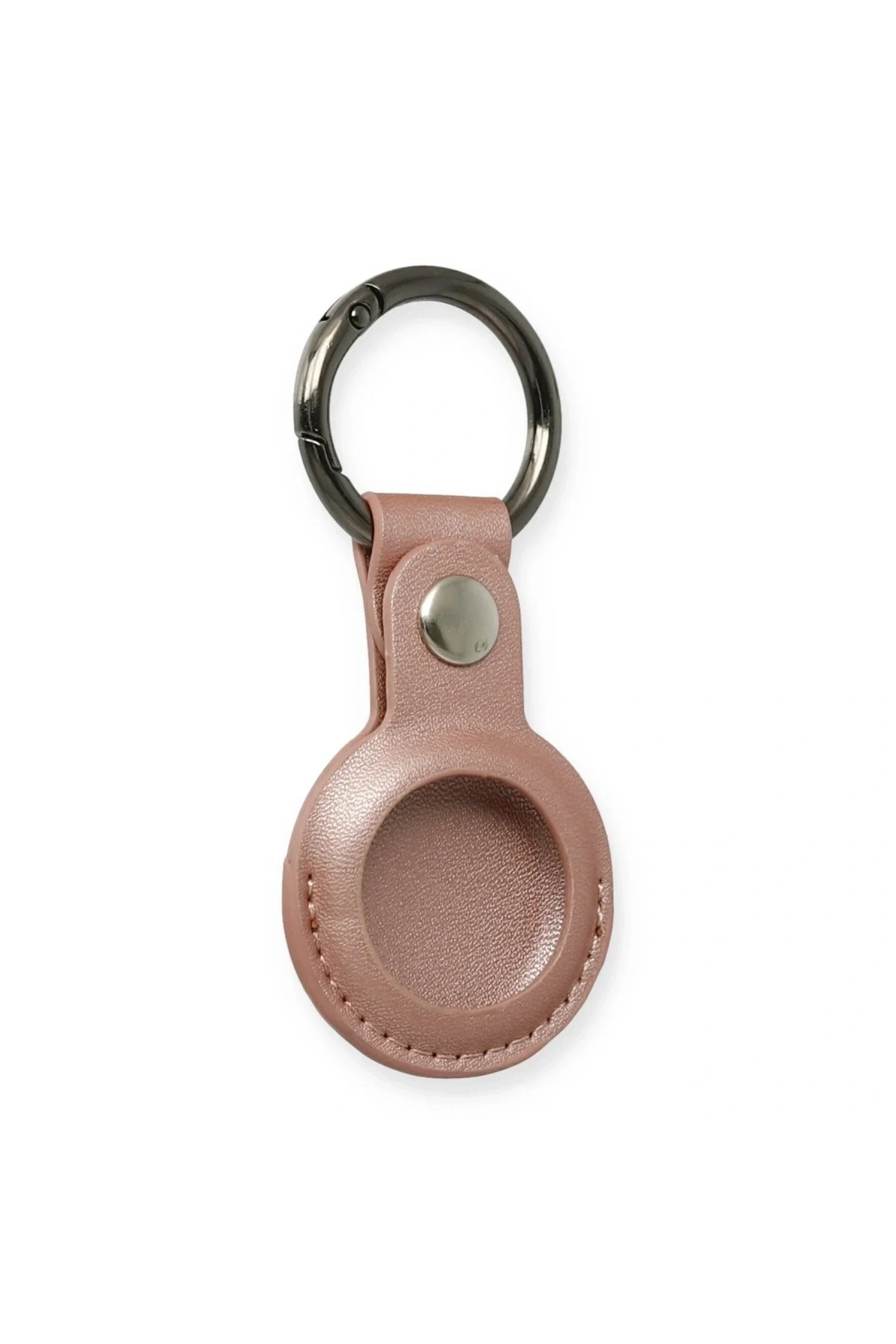 Airtag Anahtarlık Deri Kılıf - Rose Gold
