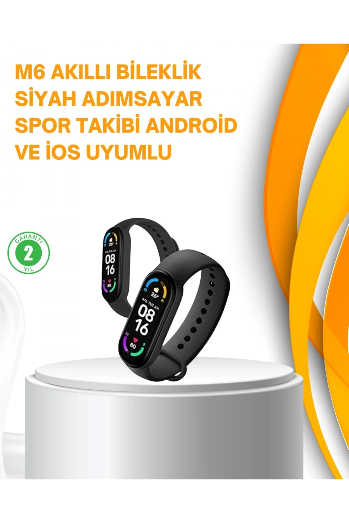 Akıllı Bileklik – Kalp Atışı, Uyku, Adımsayar ve Bildirim Takibi