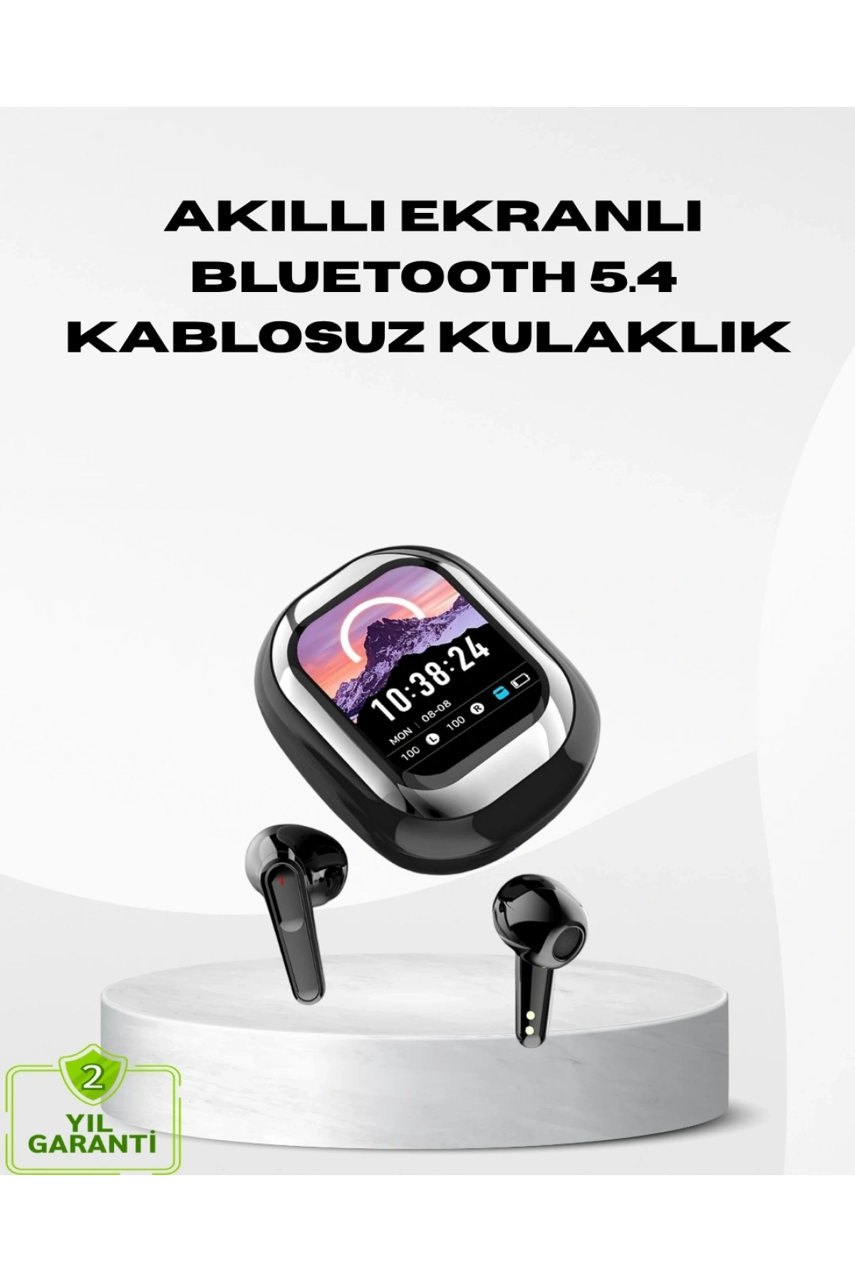 Akıllı Ekranlı Kablosuz Kulaklık – Gürültü Engelleme ve HD Ses Deneyimi