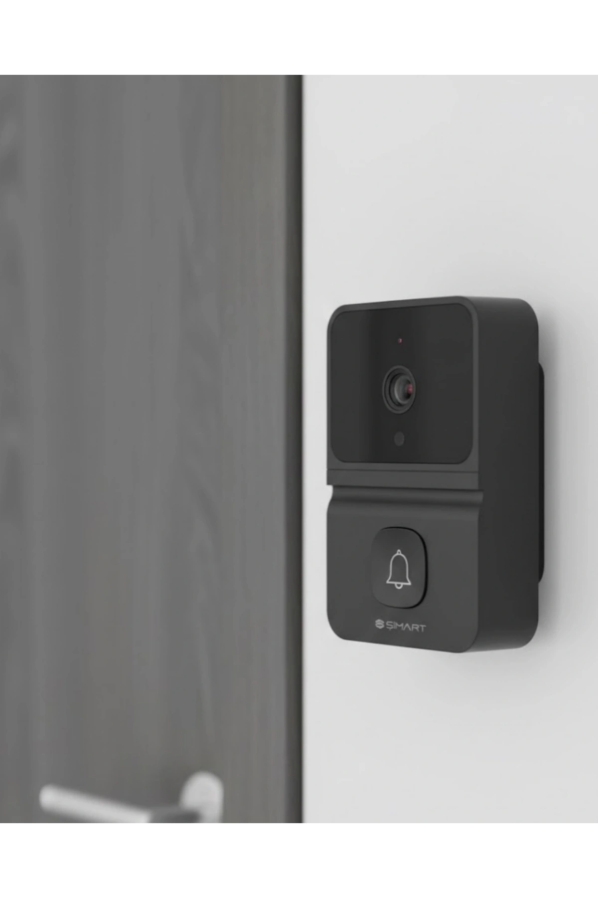 Akıllı Kapı Zili Kamera Gece Görüşlü Çift Yönlü Sesli WiFi