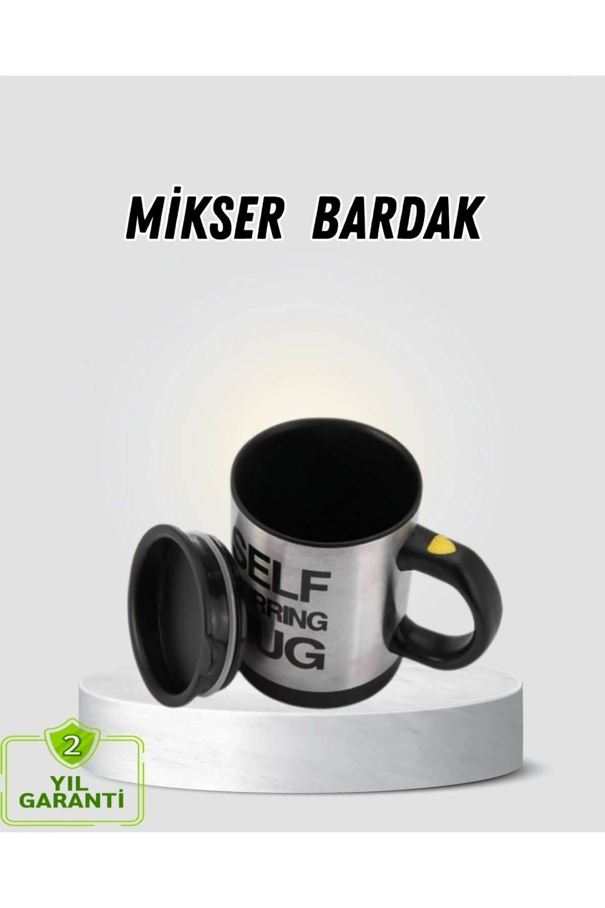 Akıllı Kendi Kendini Karıştıran Termal Kupa – Paslanmaz Çelik