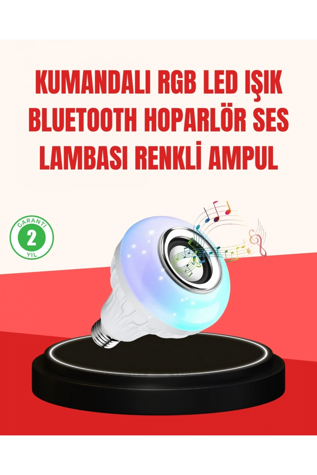 Akıllı LED Ampul – E27 Uyumlu ve Müzik Çalarlı Tasarım