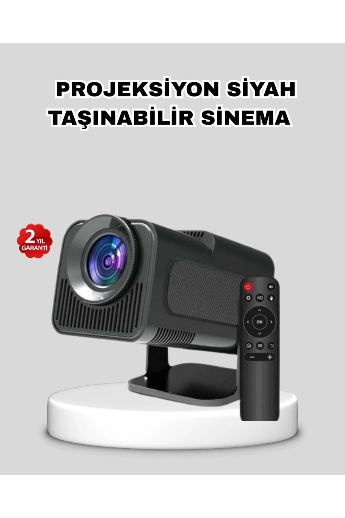 Akıllı Projeksiyon Cihazı HDMI USB Bağlantılı Taşınabilir Enerji Tasarruflu