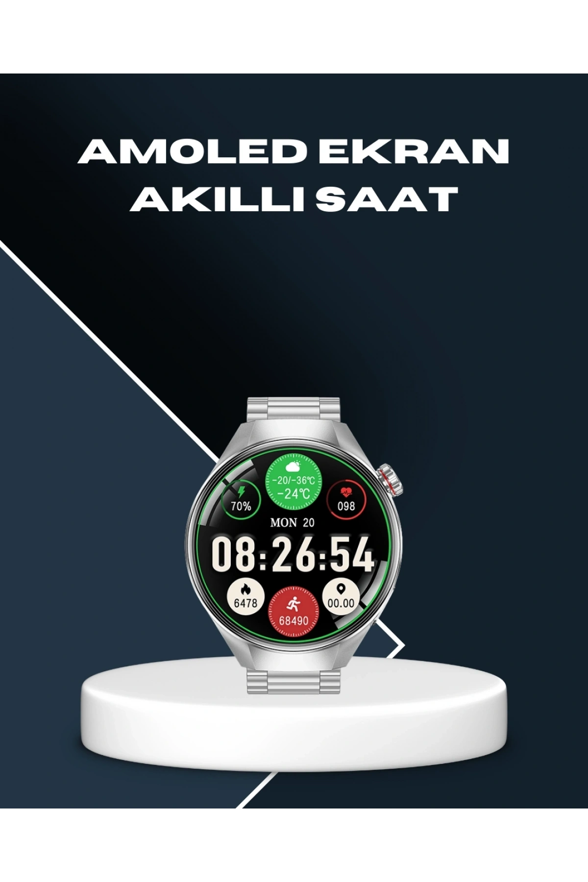 Akıllı Saat Bluetooth Görüşme Destekli – Spor, Sağlık ve Bildirim Özellikli