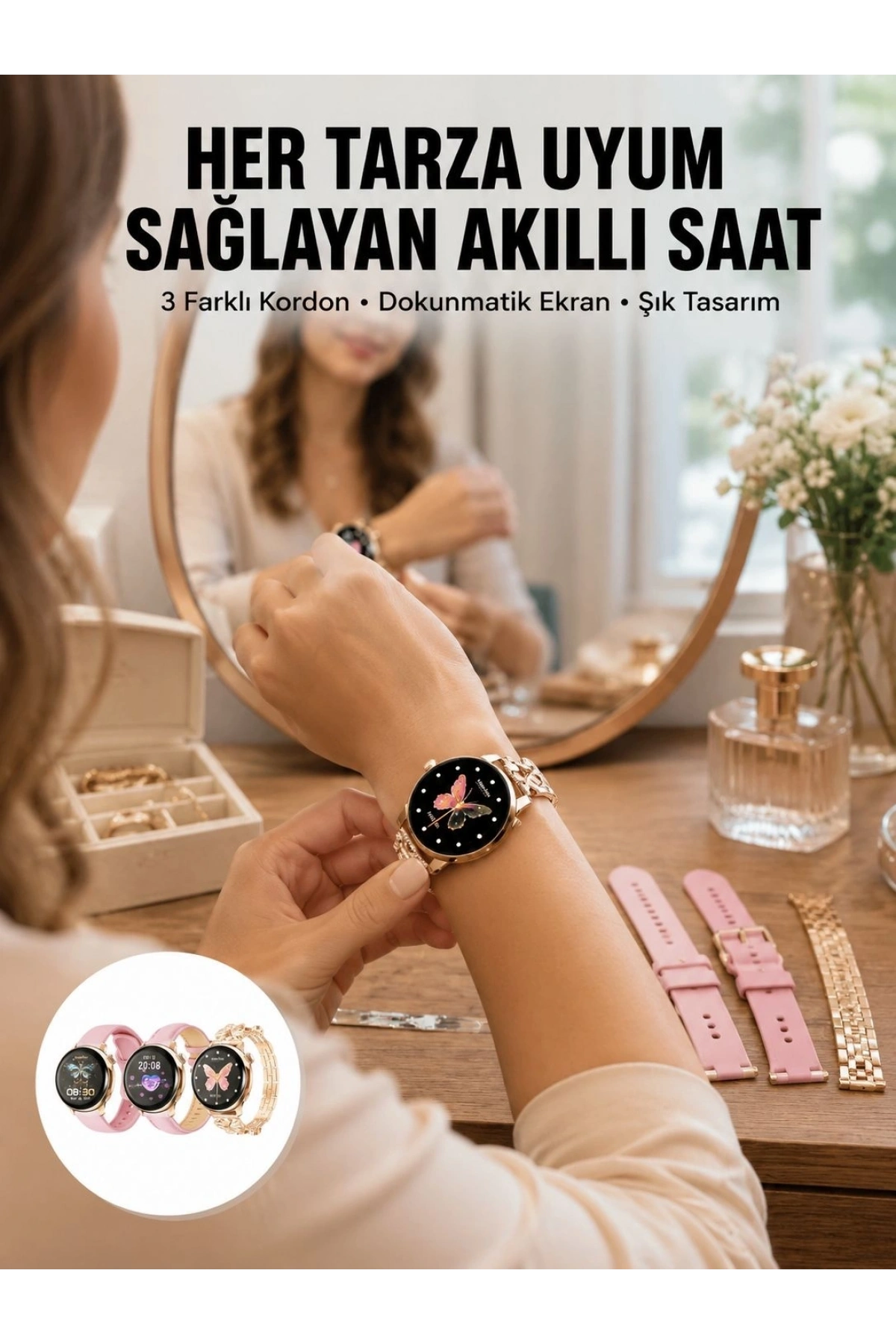 Akıllı Saat – Kalp Atış Takipli, Spor Modlu, Uzun Pil Ömürlü Yeni Nesil