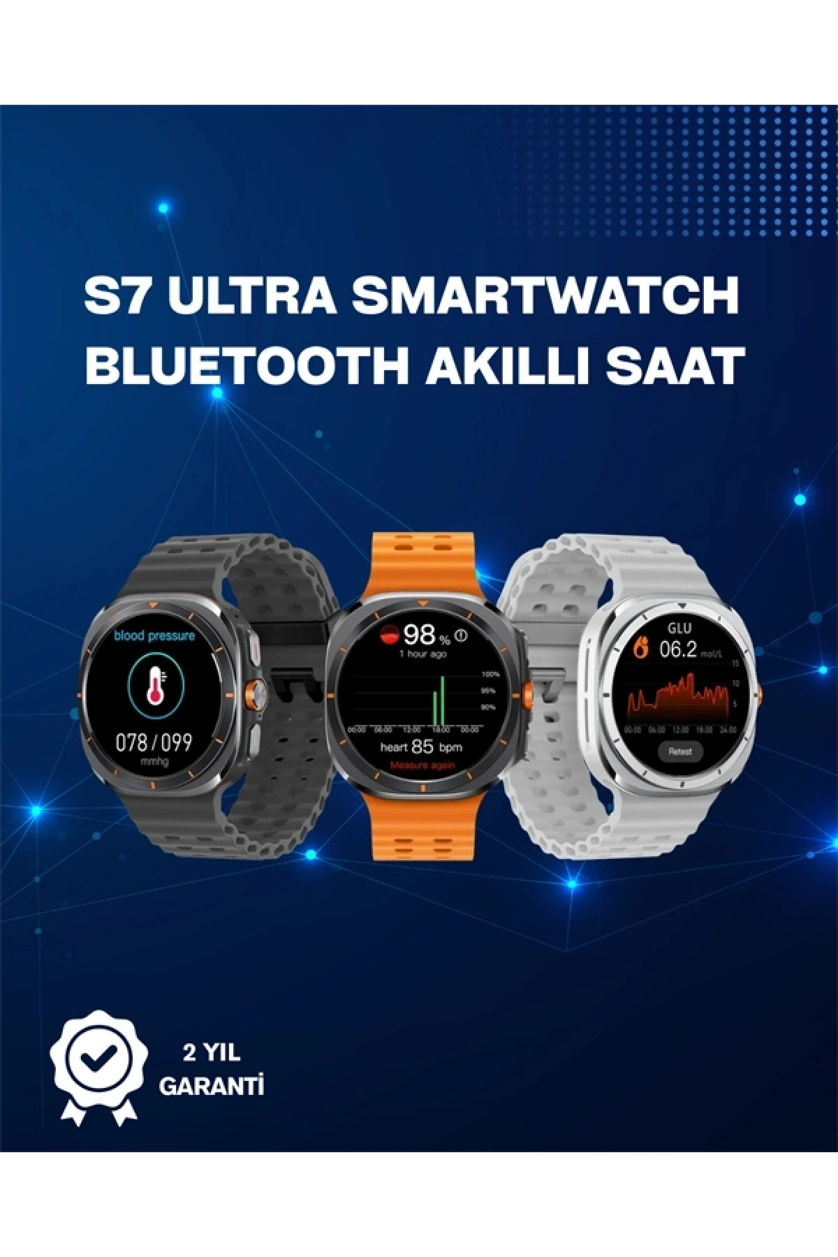 Akıllı Saat | Kalp Ritmi, Nabız ve Uyku Takibi | iOS Uyumlu