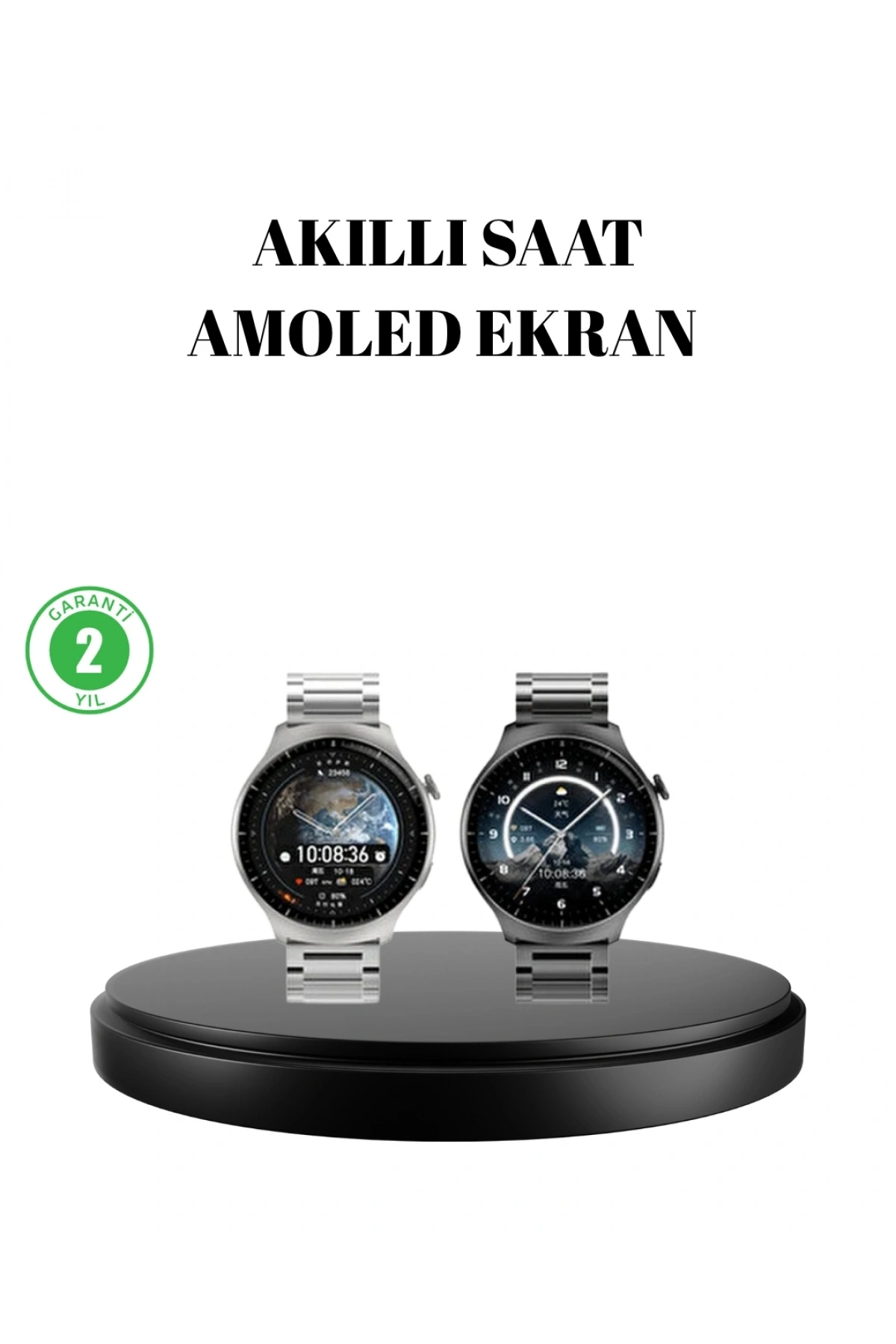 Akıllı Saat NFC – Bluetooth Arama ve Kablosuz Şarj Özellikli