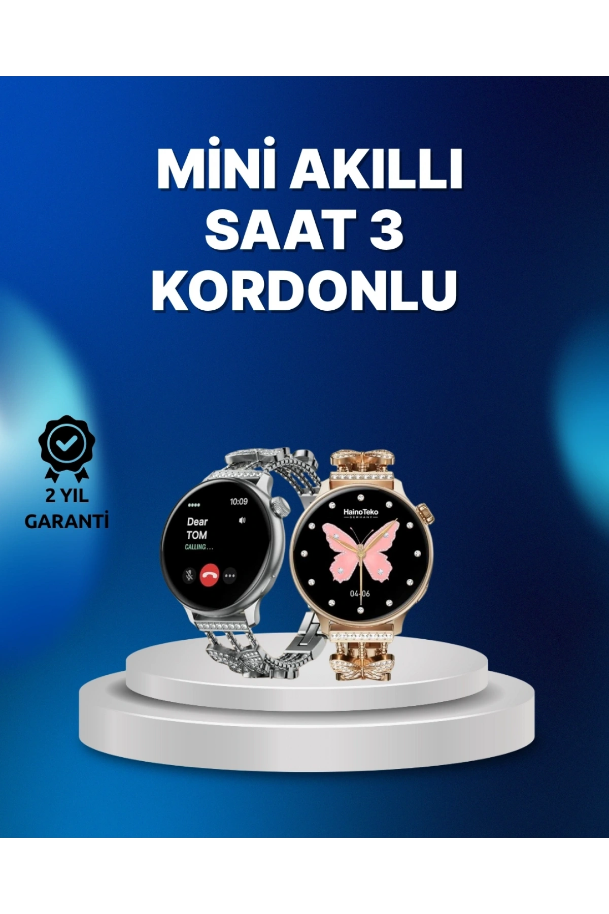 Akıllı Saat – Uzun Pil Ömrü, IP67 Suya Dayanıklılık, Şık ve Hafif