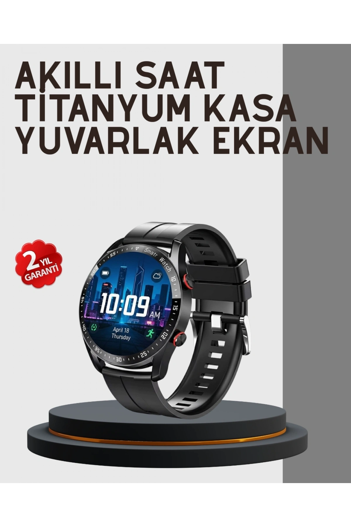 Akıllı Saat Yeni Model Sesli Asistan Bildirim Görme Bluetooth Bağlantılı Müzik Dinleme