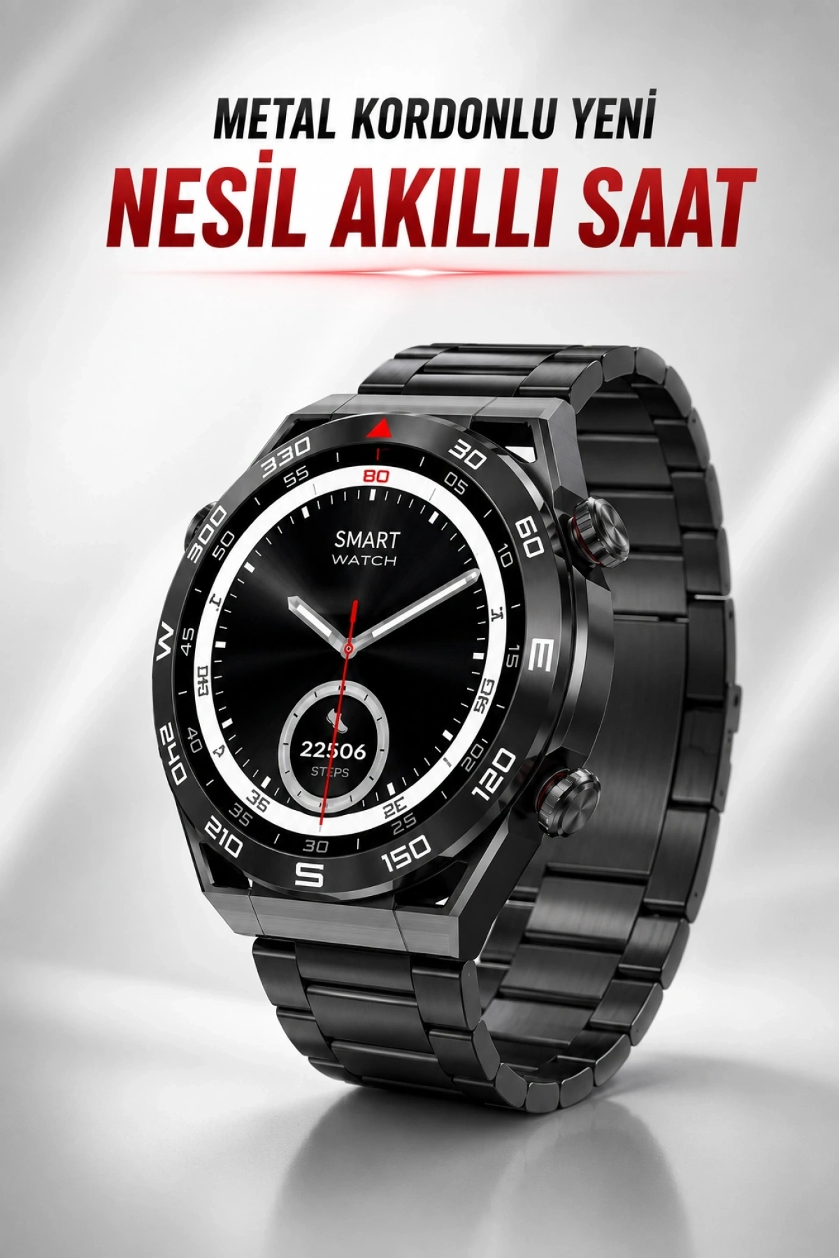 Akıllı Saat Yeni Nesil Bluetooth Bağlantılı Uyku ve Sağlık Takibi NFC ve GPS