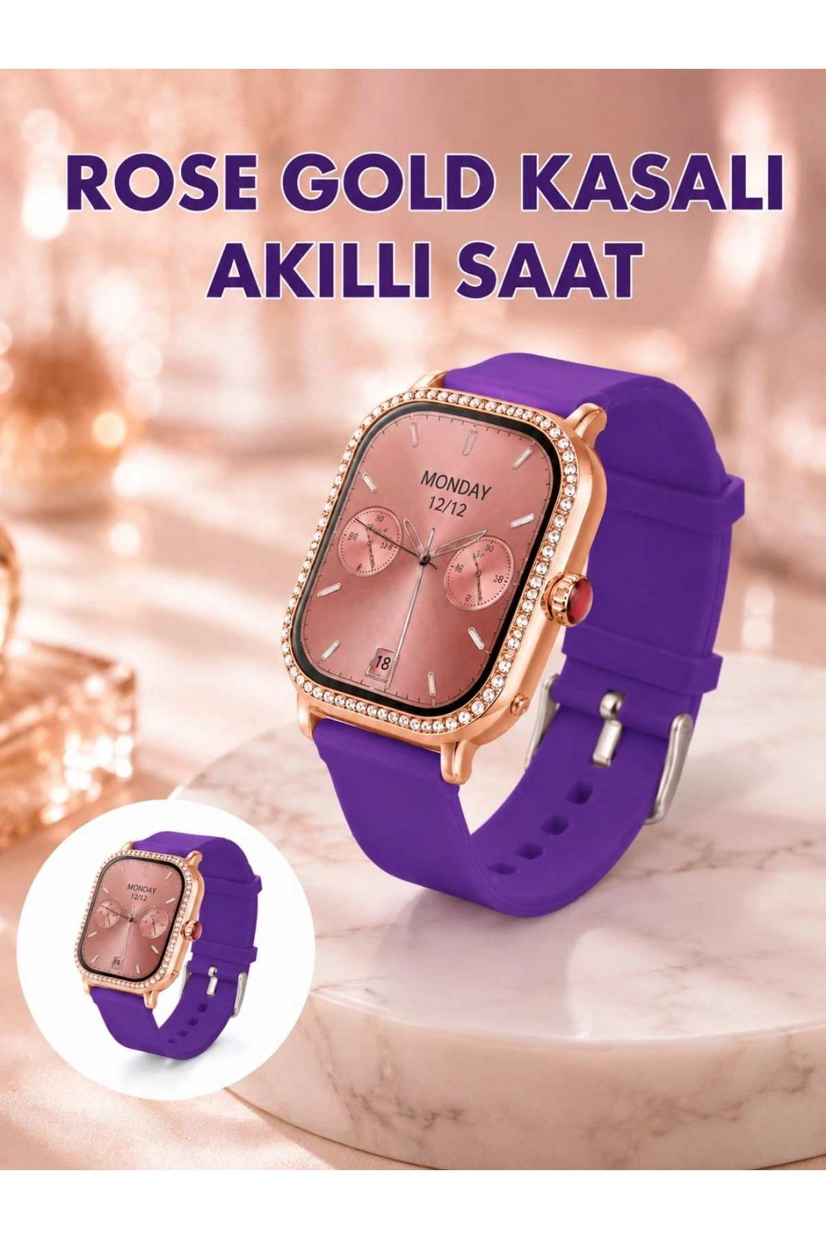 Alarm Takvim ve Hesap Makinesi Özellikli Akıllı Saat