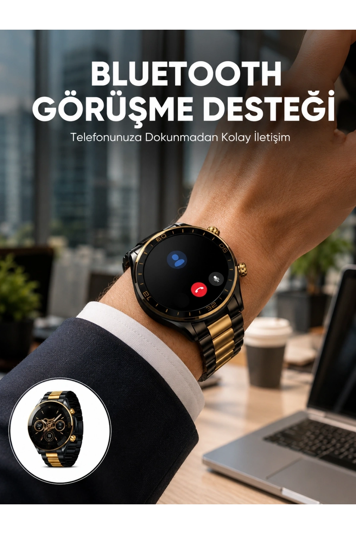 Amoled Ekran Akıllı Saat Uyku Nabız Adım Ölçer Su Geçirmez Yeni Nesil