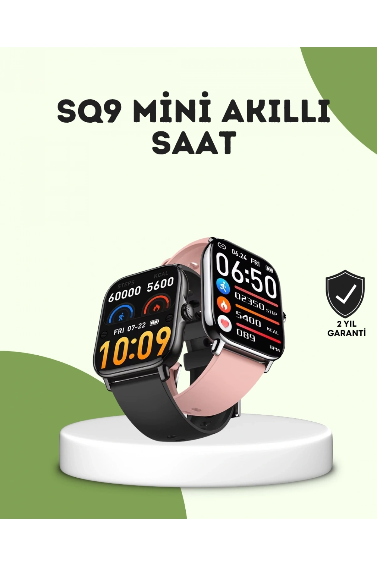 AMOLED Titreşimli Bildirimli Akıllı Saat