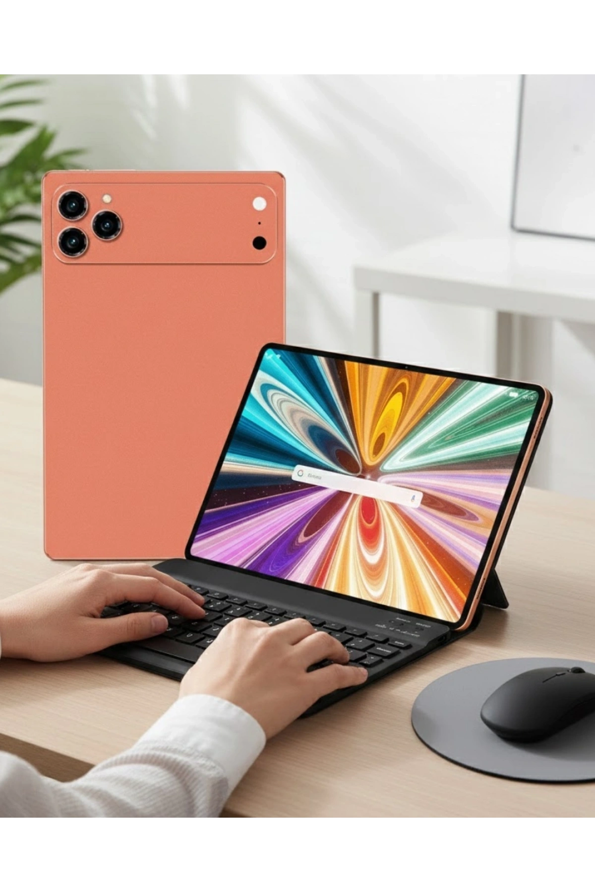 Android Tablet Klavyeli Set Stylus Kalem Kılıf Cam Dahil