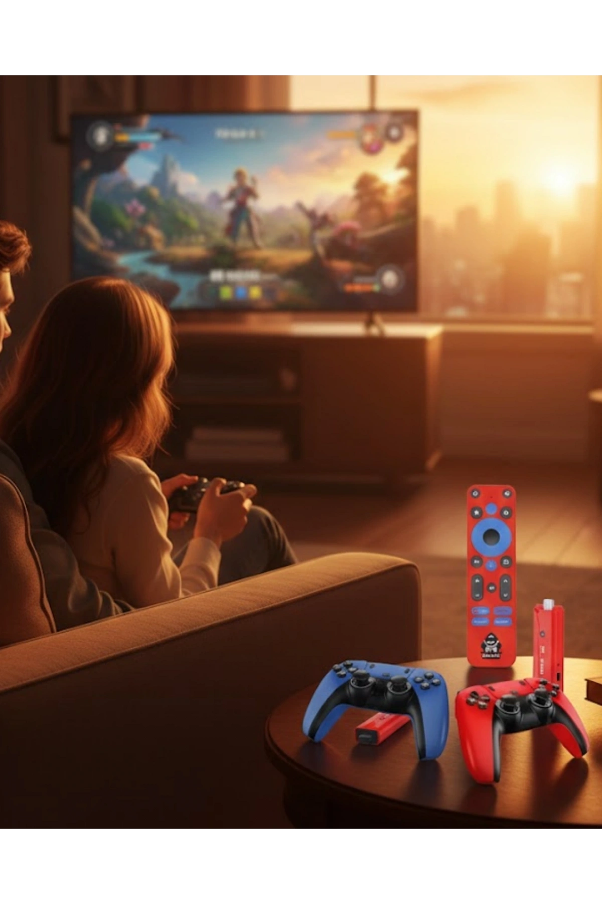 Android TV Game Stick 10K HD 3D Oyun Destekli 64GB Konsol