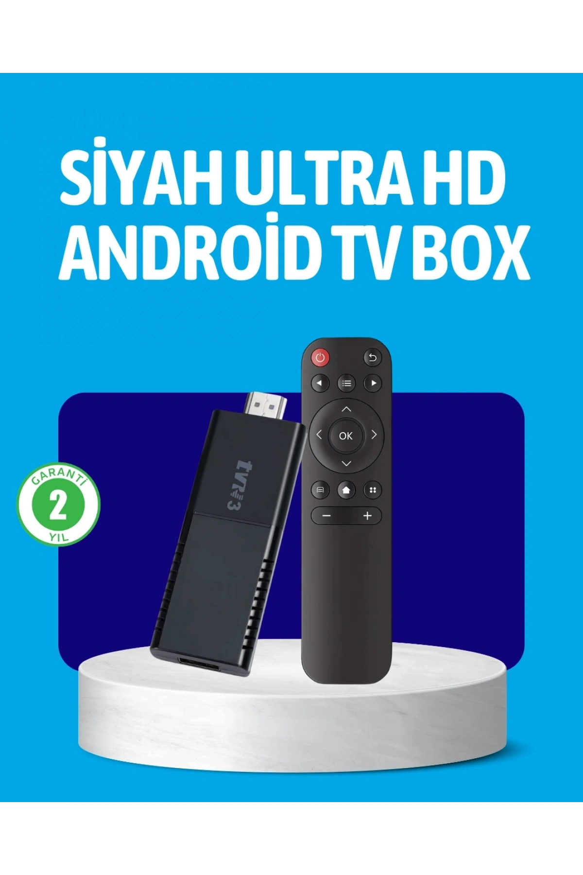 Android TV Stick 2GB RAM 16GB Depolama Kapasiteli