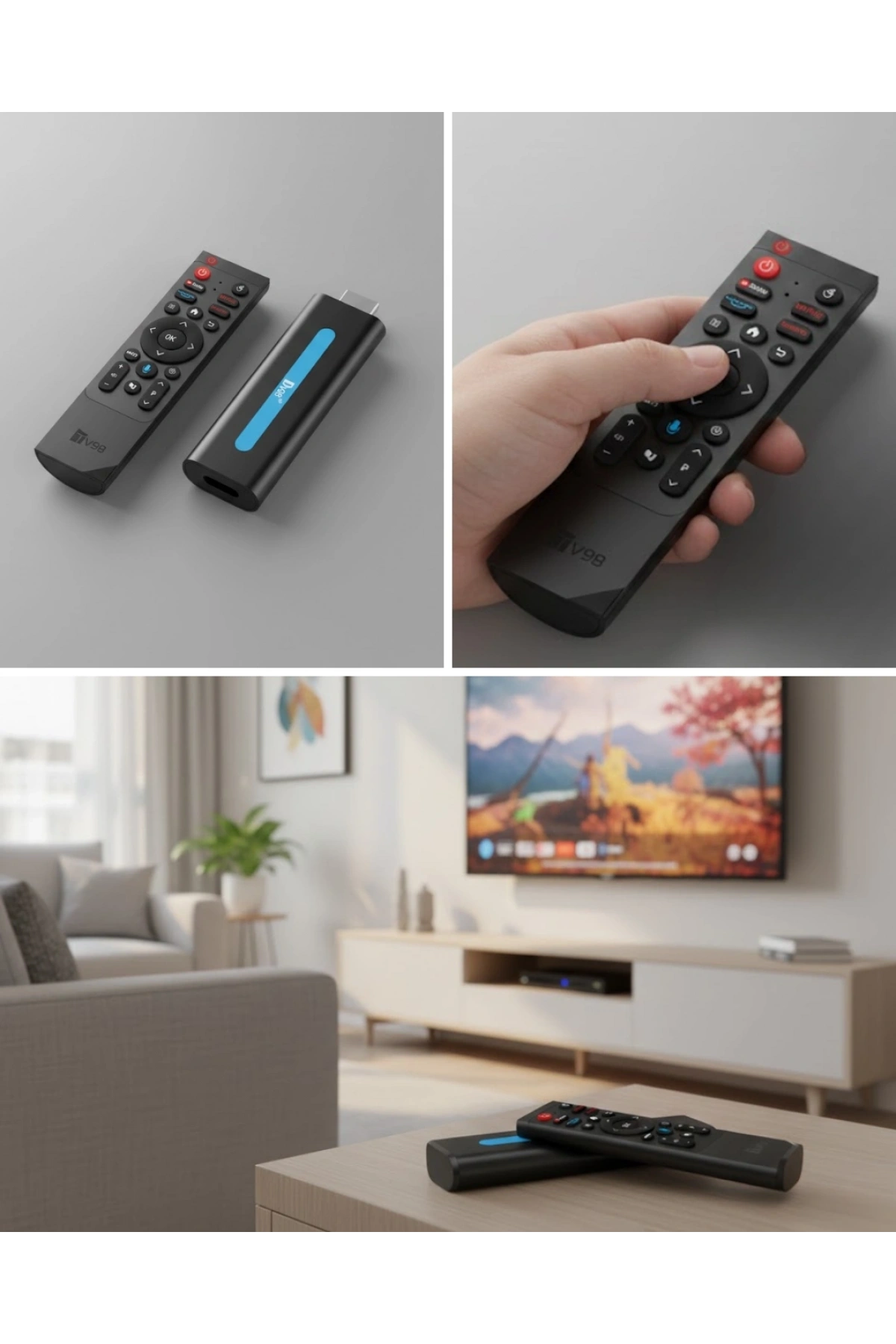 Android TV Stick Kablosuz Yayın Akıllı Eğlence Çözümü