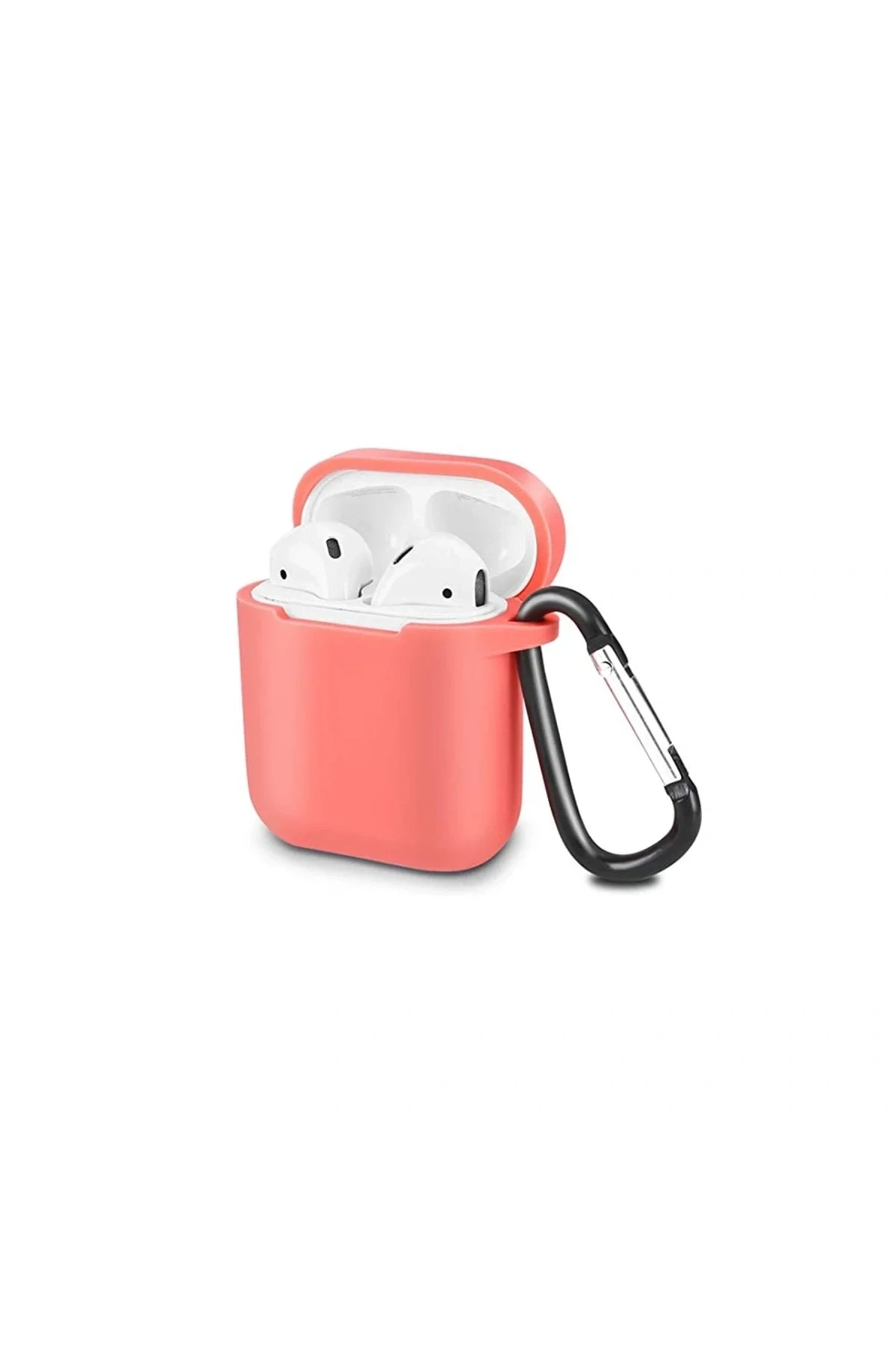 Apple Airpods 2 (2.nesil) Sert Silikon Kılıf - Fuşya