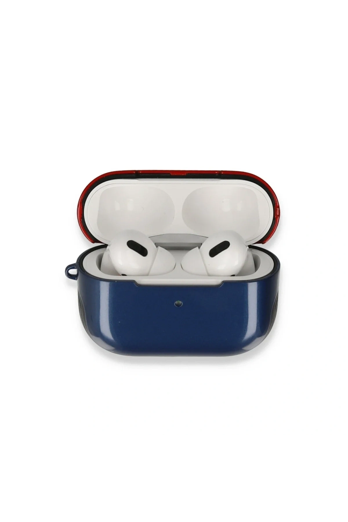 Apple Airpods 3 (3.nesil) 3in1 Kılıf - Lacivert-kırmızı