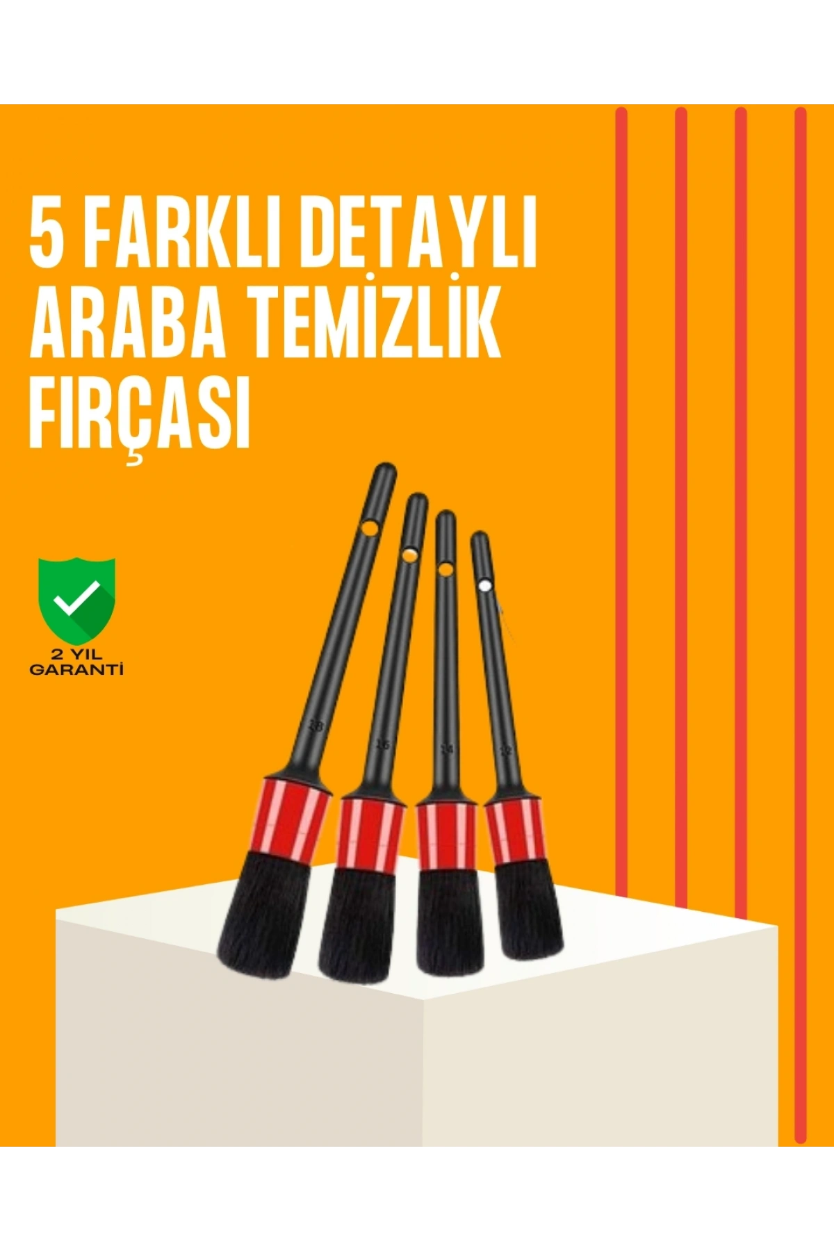 Araba Temizliği İçin 5 Parça Fırça Takımı