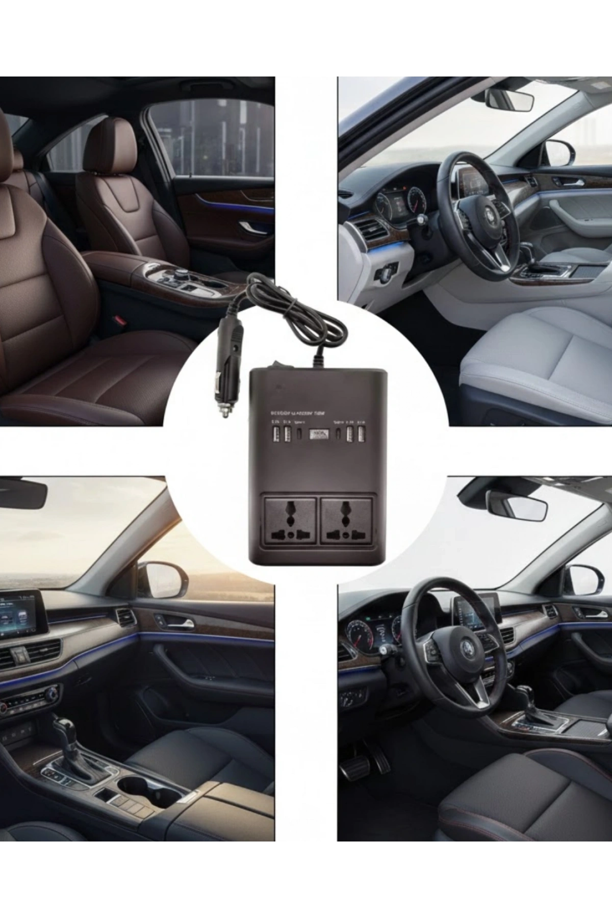 Araç Çakmak Girişli Güç İnvertörü 150W