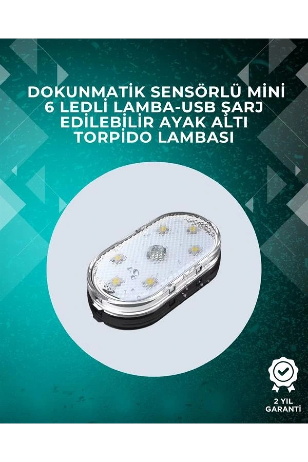 Araç İçi Dekorasyon İçin Manyetik ve Yapışkanlı LED Ambiyans Lambası