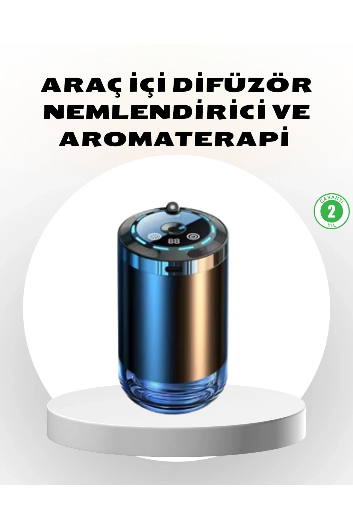 Araç İçi Difüzör Yıldız Projeksiyonlu ve Aromaterapi Özellikli