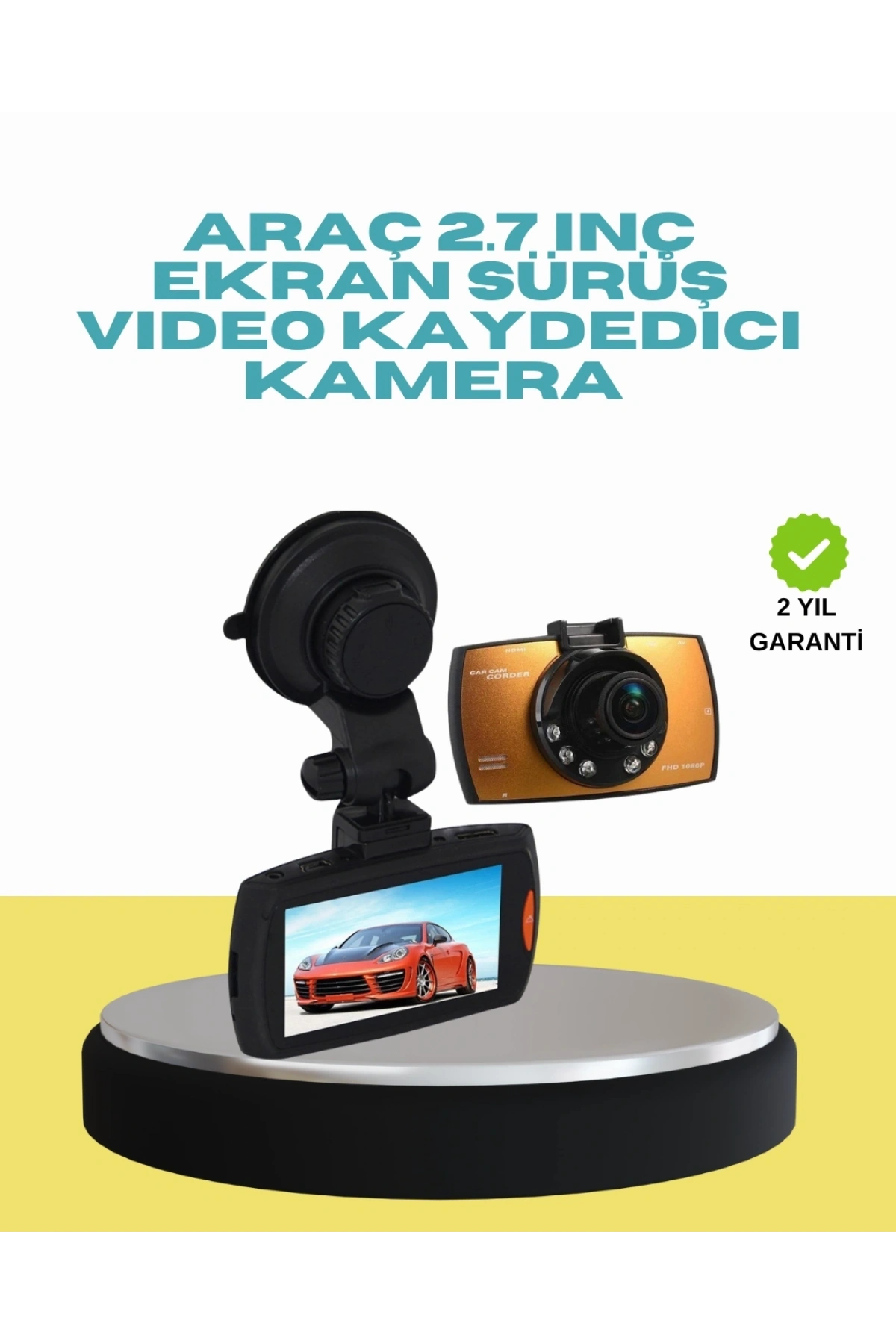Araç İçi Güvenlik Kamerası Hareket Algılamalı HD DVR